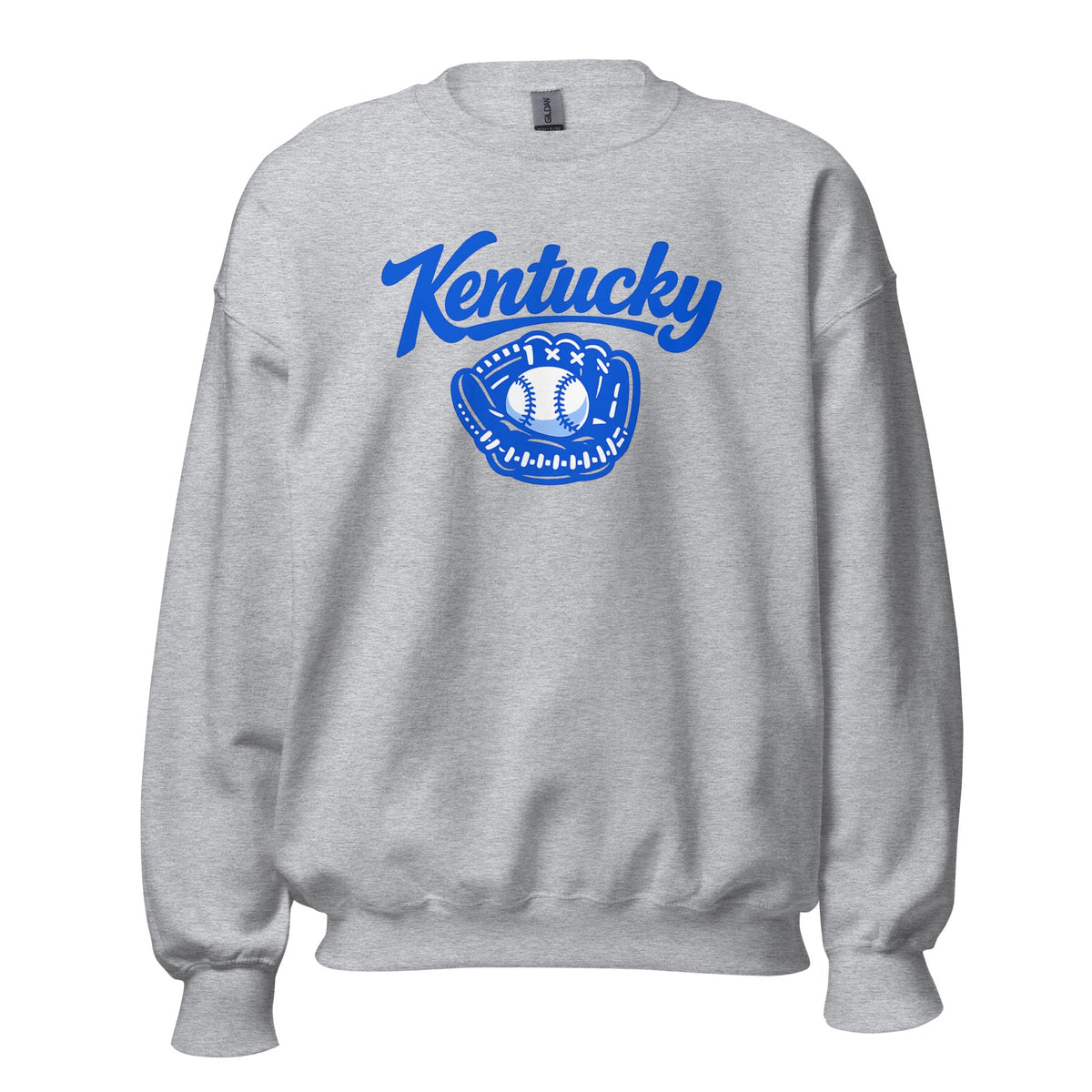 Kentucky Blue Sweatshirt | Glove Graphic | Classic Crewneck - Bluegrass Elite Apparel LLC