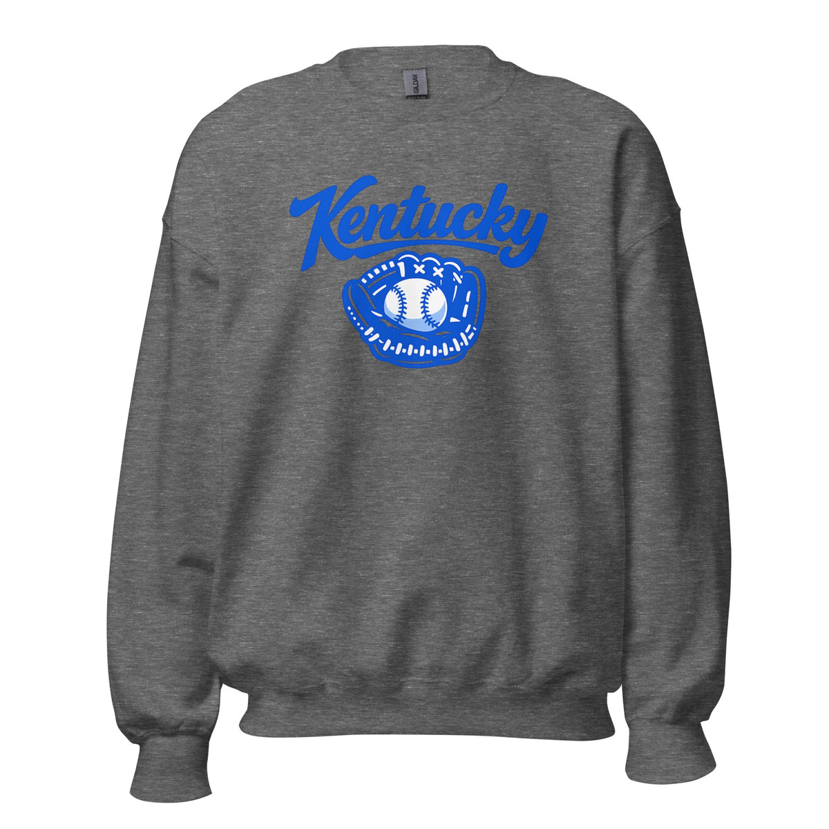 Kentucky Blue Sweatshirt | Glove Graphic | Classic Crewneck - Bluegrass Elite Apparel LLC