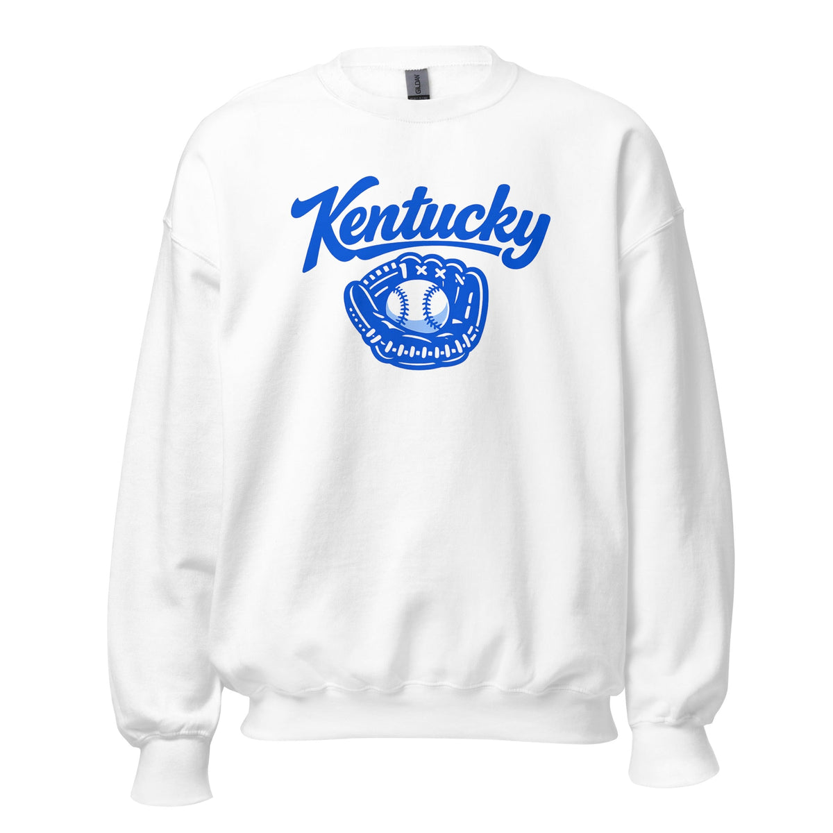 Kentucky Blue Sweatshirt | Glove Graphic | Classic Crewneck - Bluegrass Elite Apparel LLC