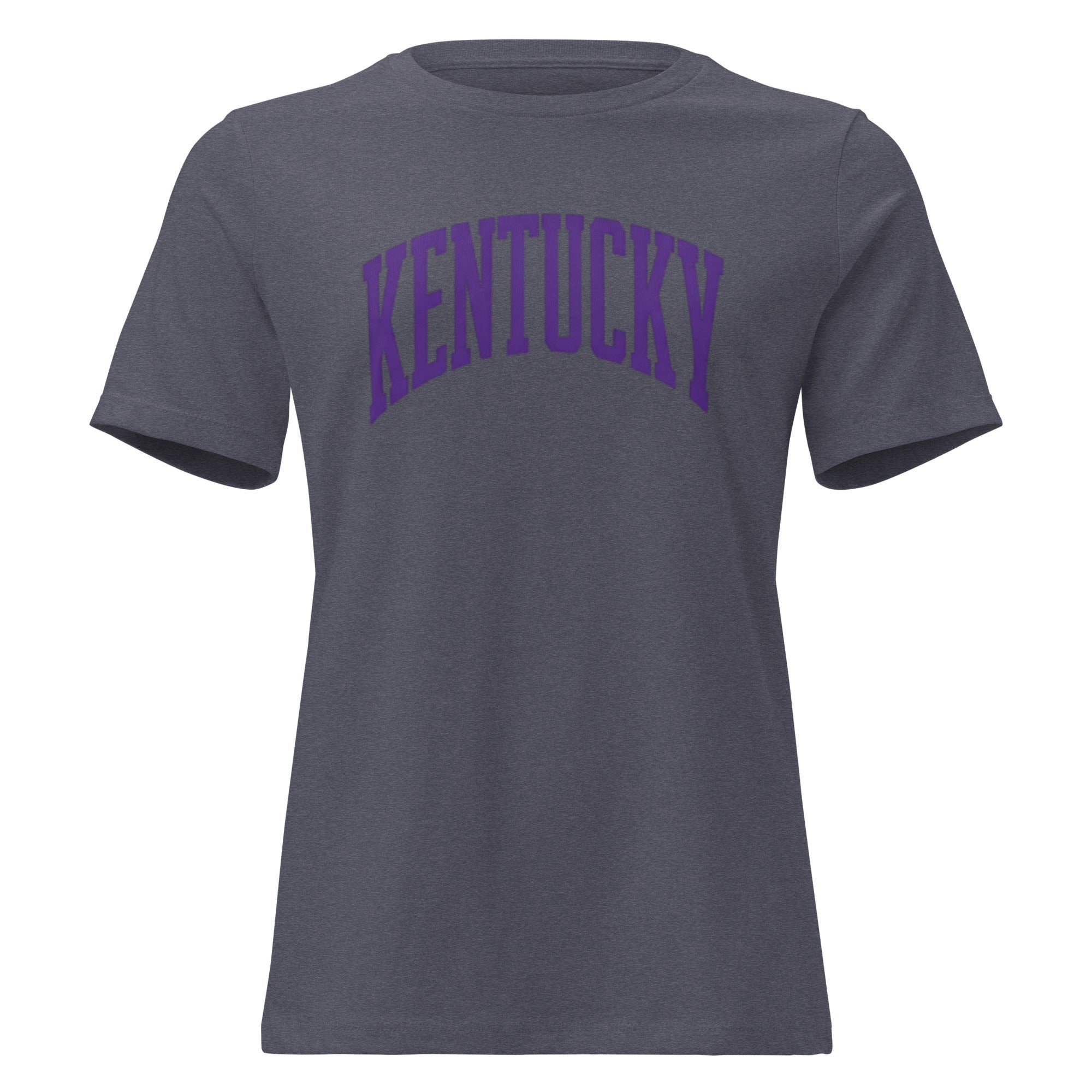 Kentucky Blue Varsity Script Women’s Relaxed Tee | Classic Cotton - Bluegrass Elite Apparel LLC