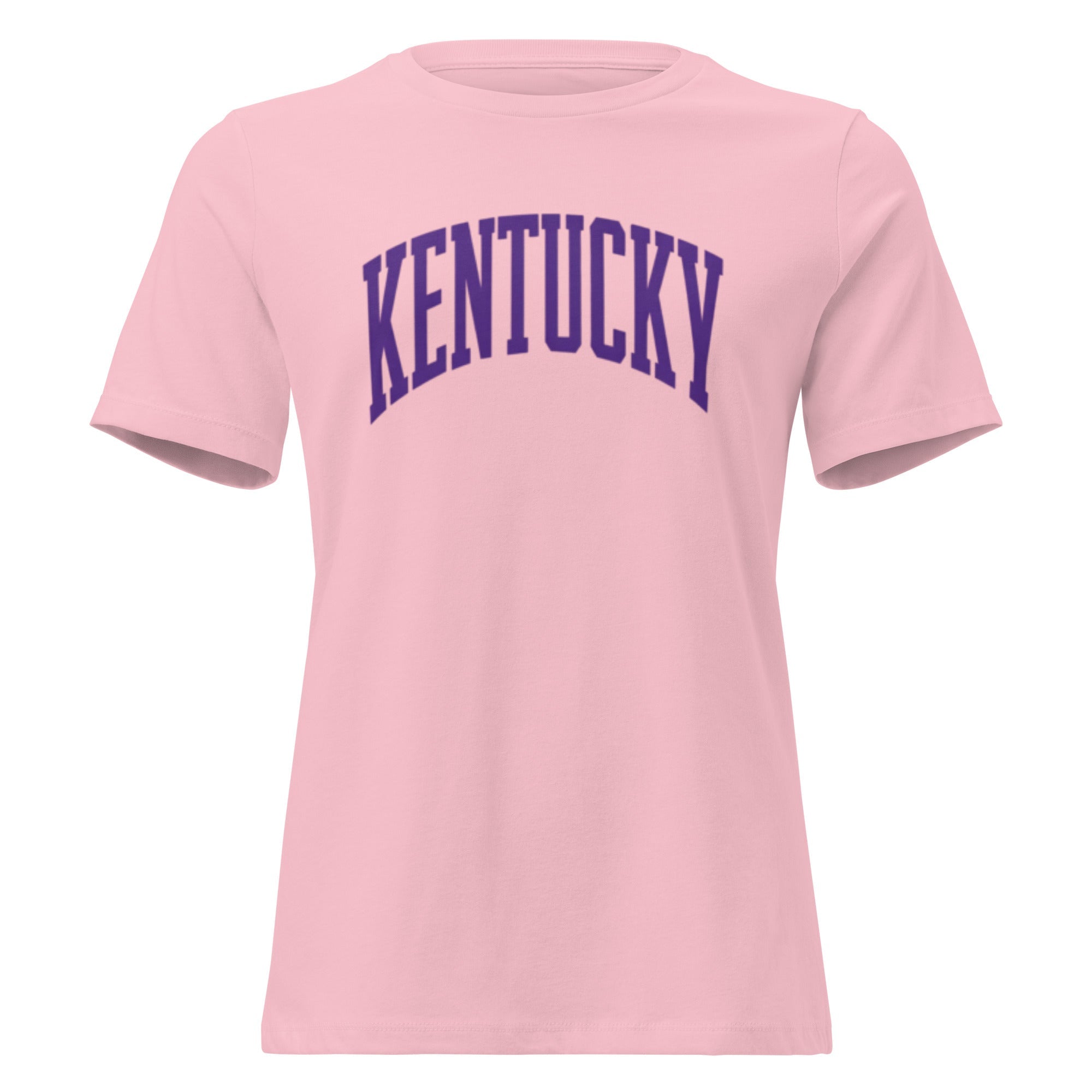 Kentucky Blue Varsity Script Women’s Relaxed Tee | Classic Cotton - Bluegrass Elite Apparel LLC