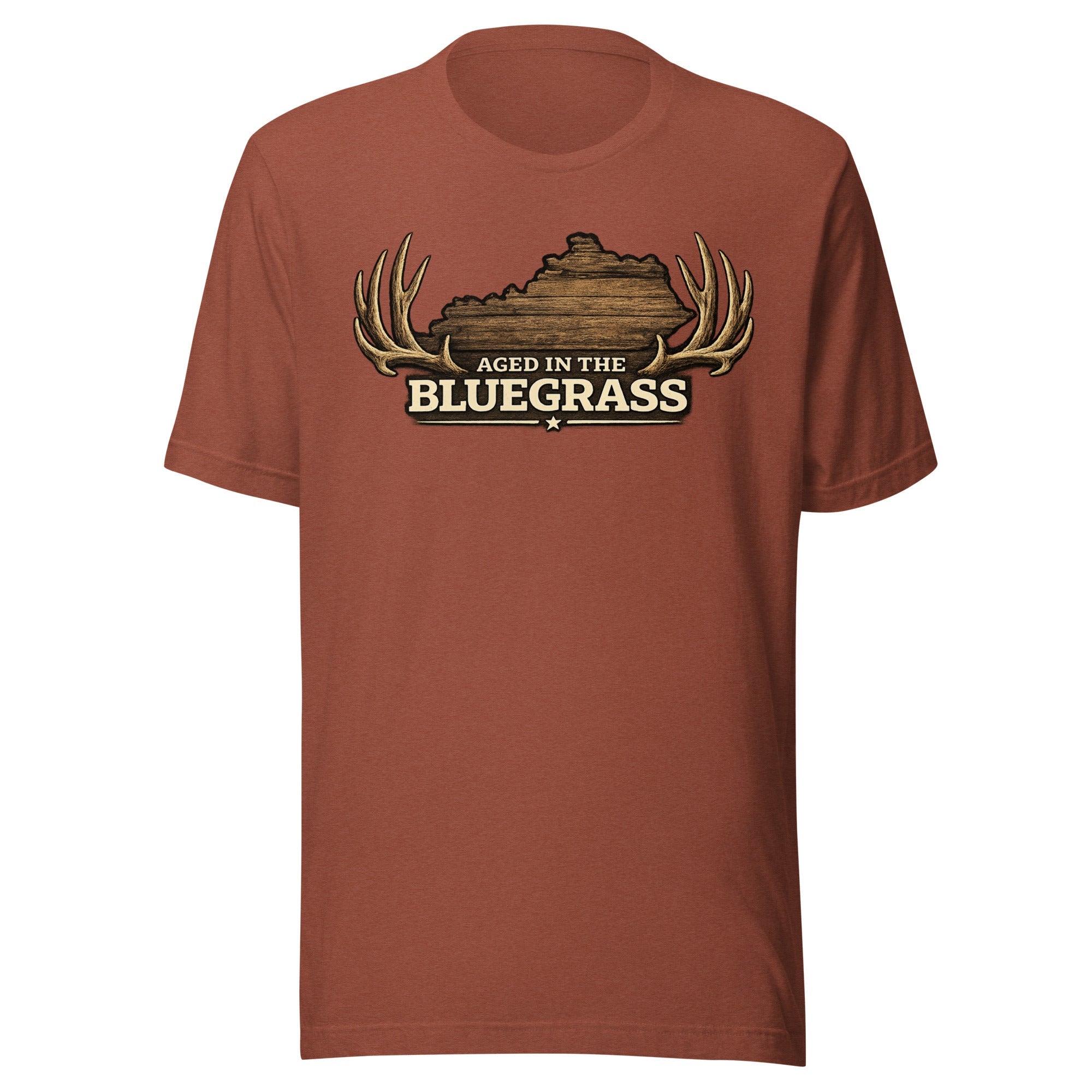 Kentucky Bluegrass Heritage Antler T-Shirt | Aged in the Bluegrass Design | Classic - Bluegrass Elite Apparel LLC