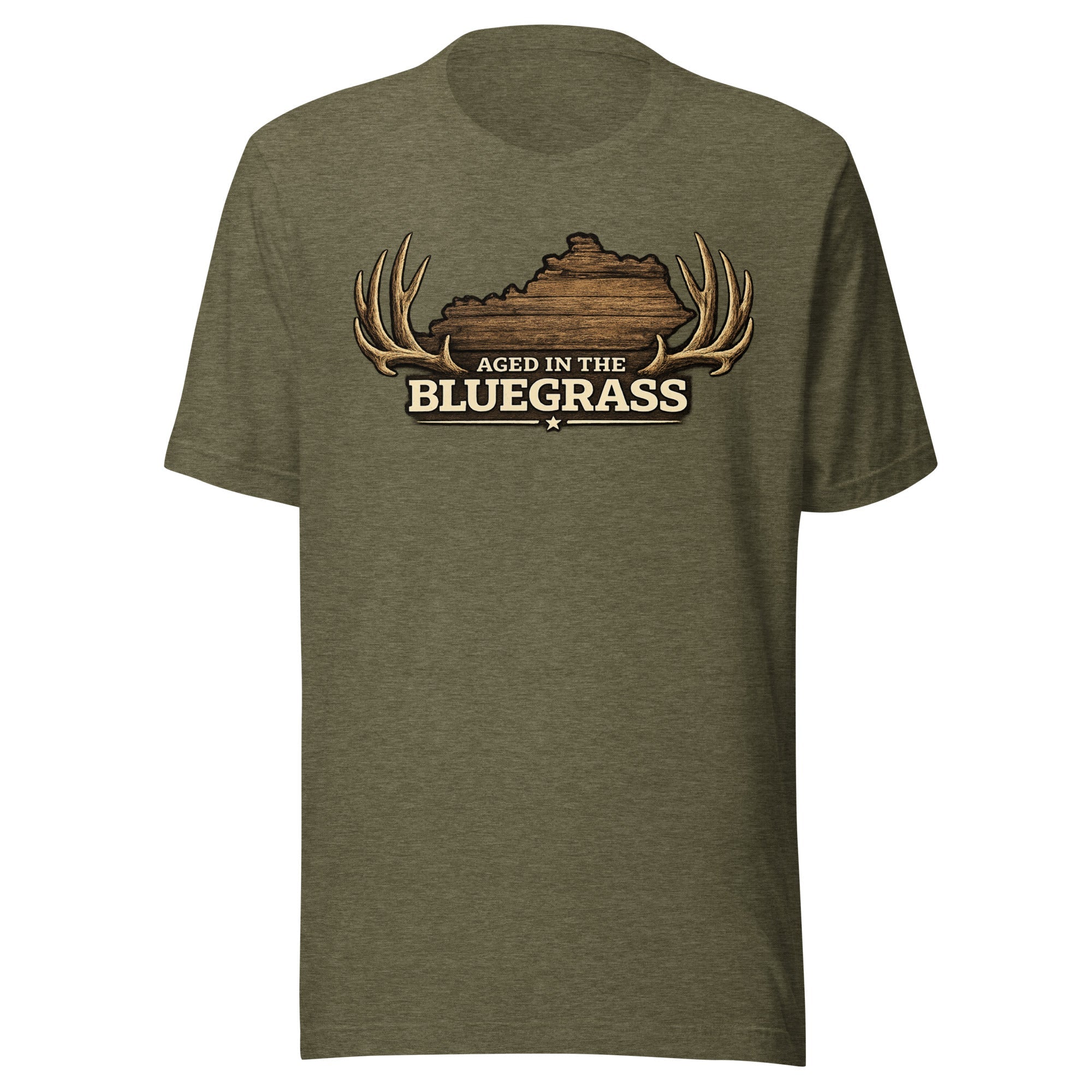 Kentucky Bluegrass Heritage Antler T-Shirt | Aged in the Bluegrass Design | Classic - Bluegrass Elite Apparel LLC