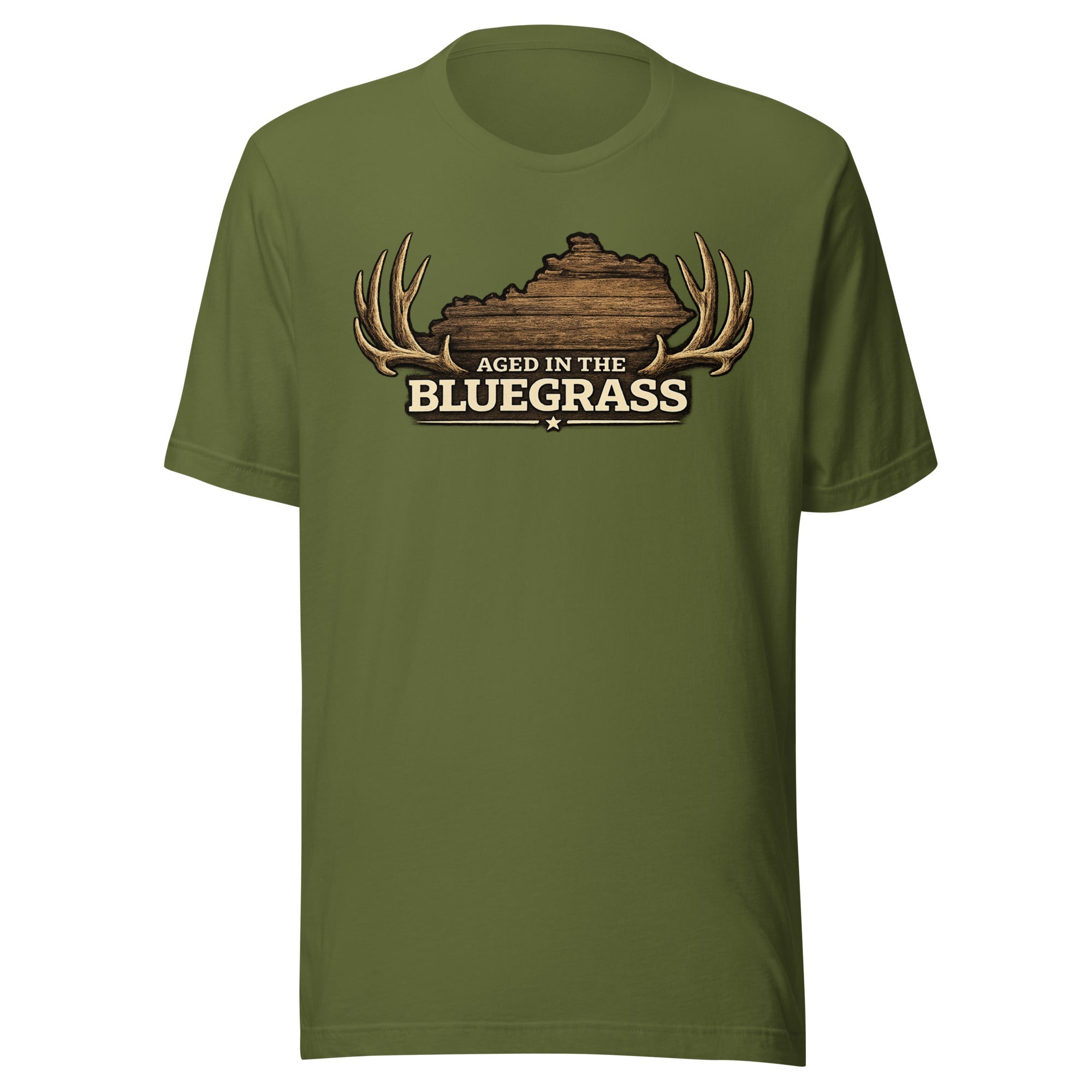 Kentucky Bluegrass Heritage Antler T-Shirt | Aged in the Bluegrass Design | Classic - Bluegrass Elite Apparel LLC