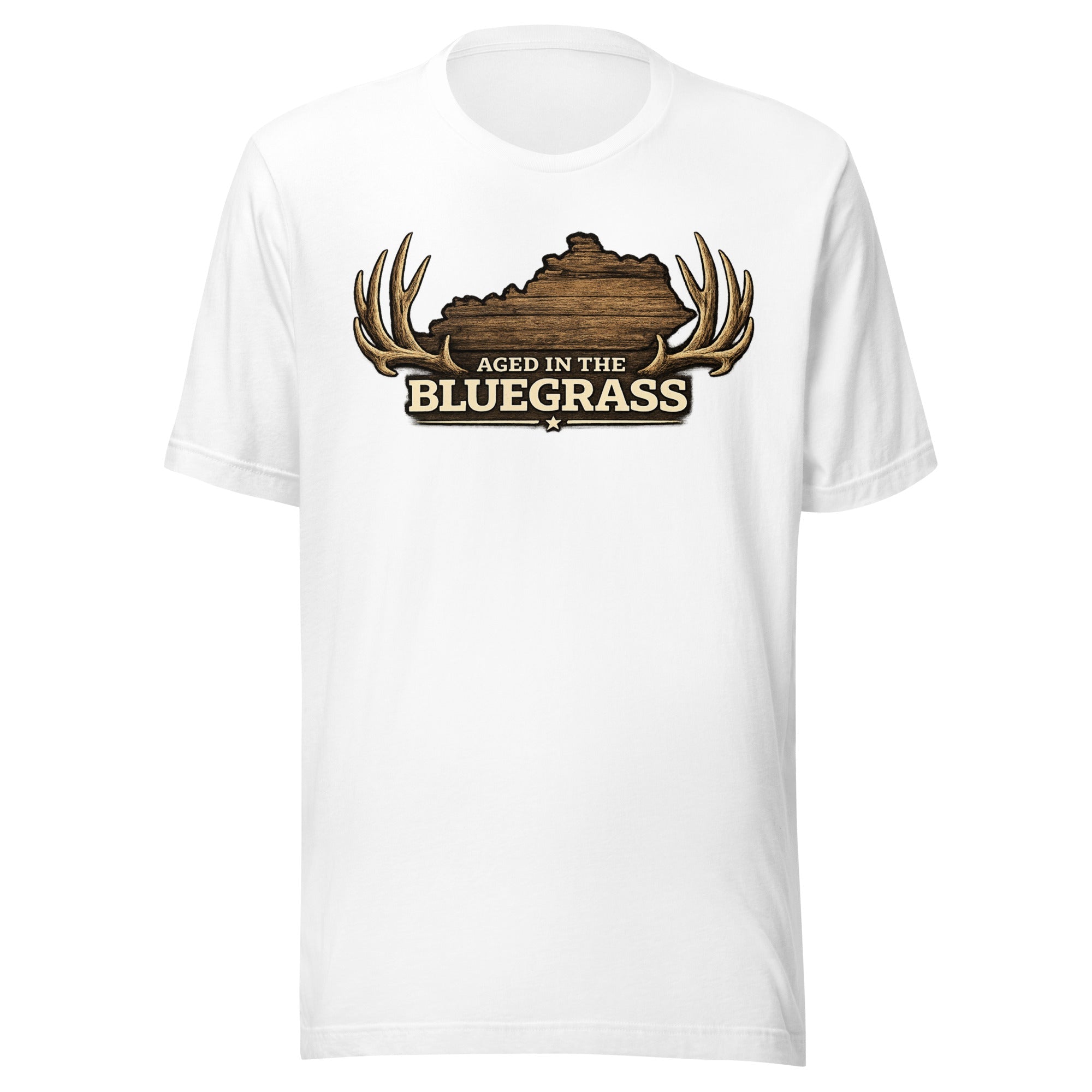 Kentucky Bluegrass Heritage Antler T-Shirt | Aged in the Bluegrass Design | Classic - Bluegrass Elite Apparel LLC