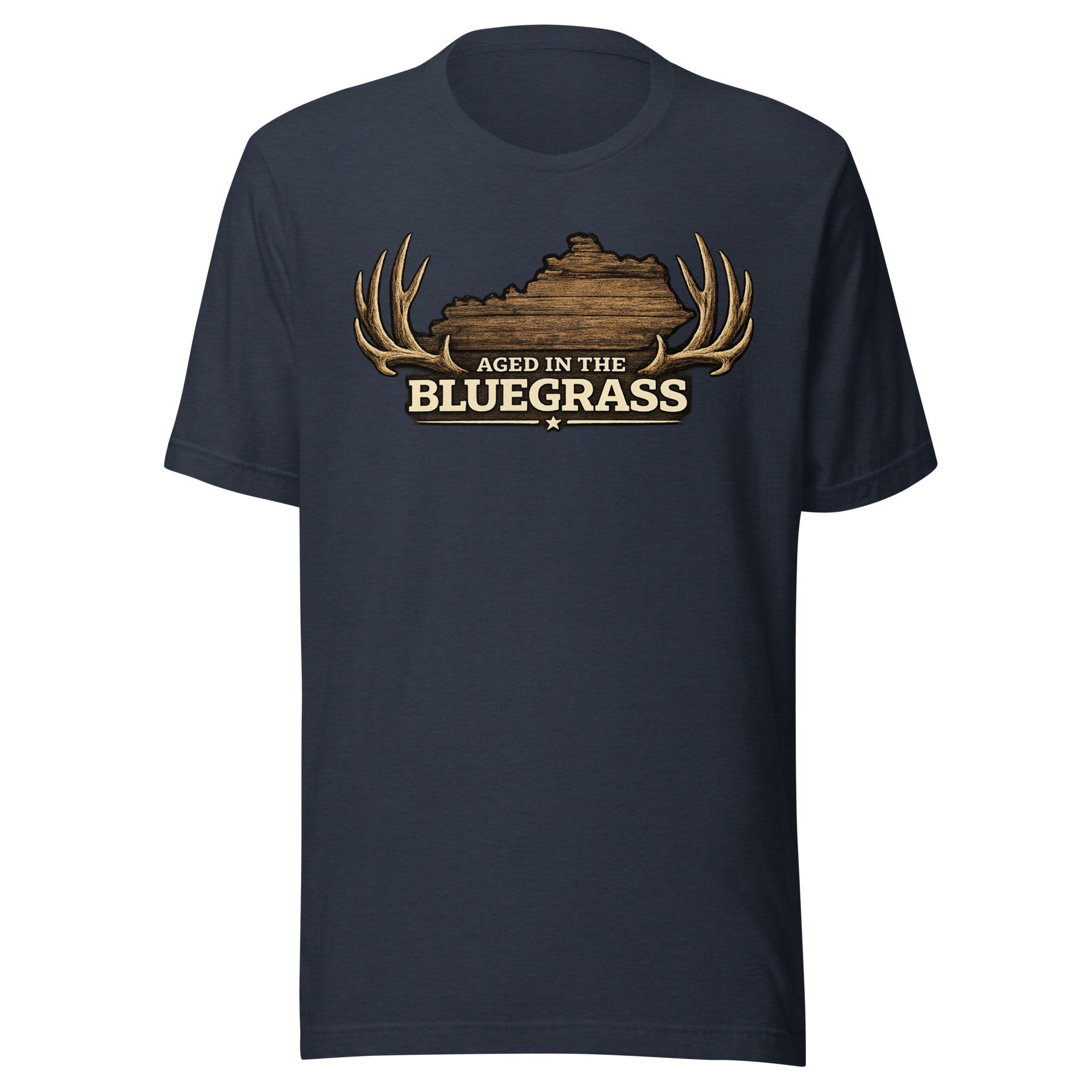 Kentucky Bluegrass Heritage Antler T-Shirt | Aged in the Bluegrass Design | Classic - Bluegrass Elite Apparel LLC
