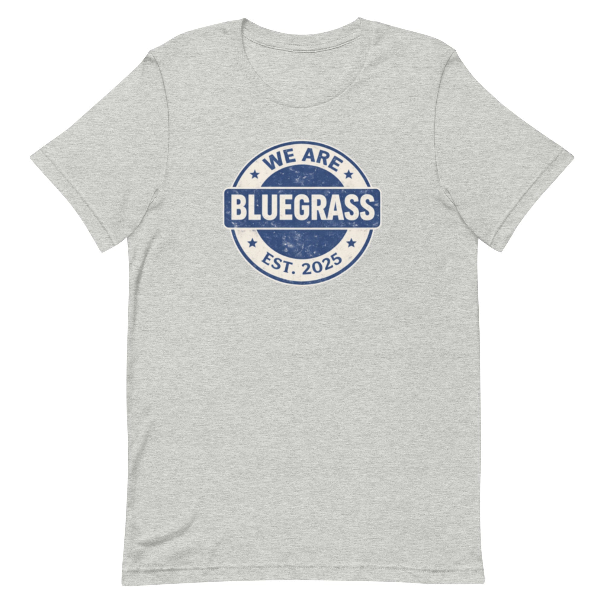 Kentucky Bluegrass Heritage Badge T-Shirt | Vintage Script Design | Classic - Bluegrass Elite Apparel LLC