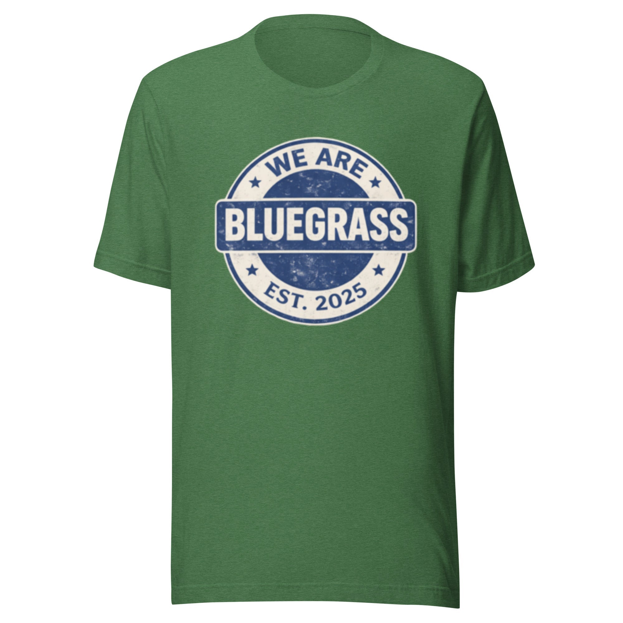 Kentucky Bluegrass Heritage Badge T-Shirt | Vintage Script Design | Classic - Bluegrass Elite Apparel LLC