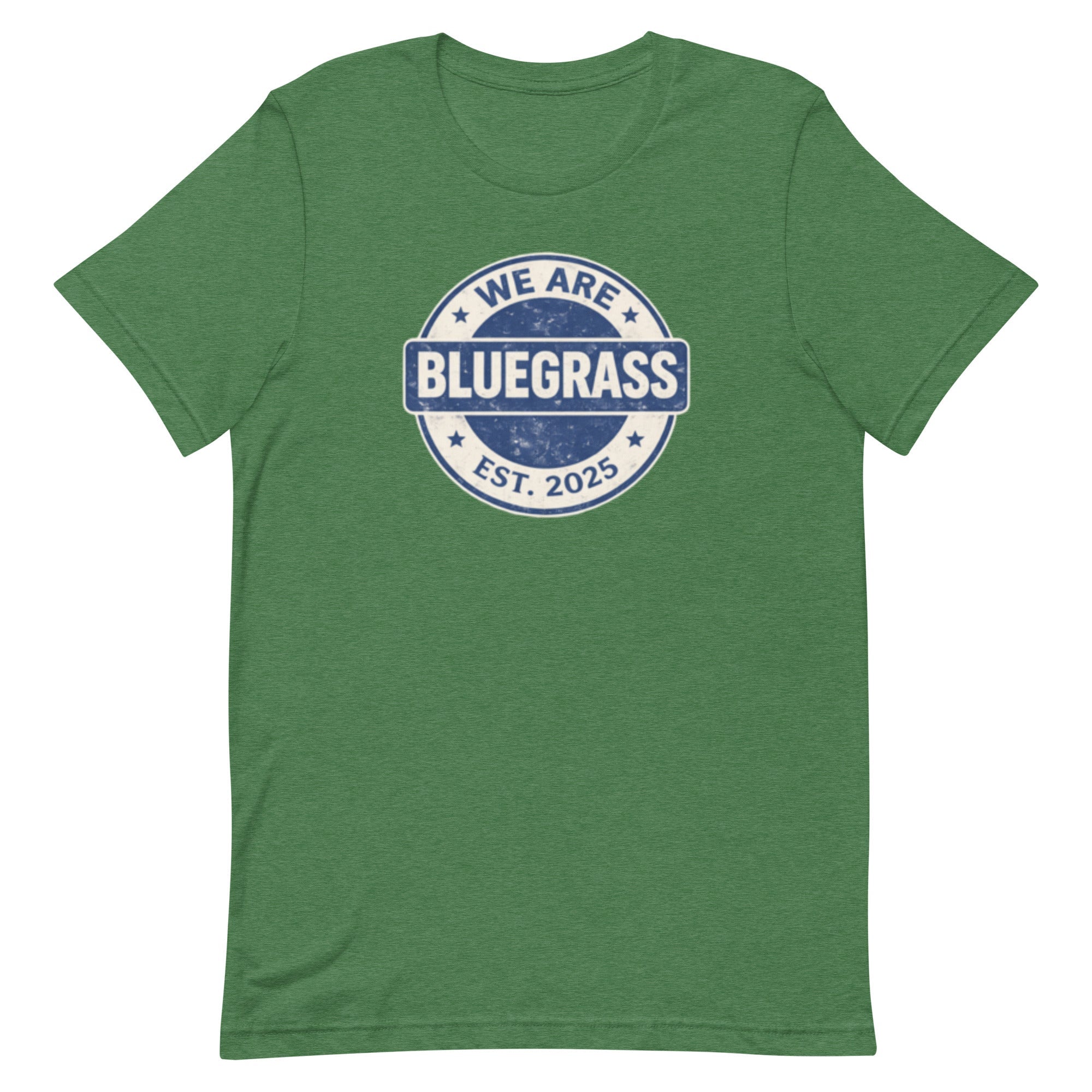Kentucky Bluegrass Heritage Badge T-Shirt | Vintage Script Design | Classic - Bluegrass Elite Apparel LLC