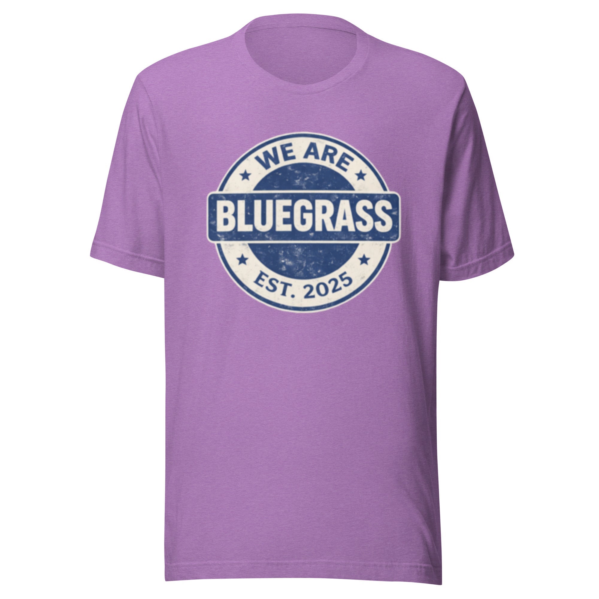 Kentucky Bluegrass Heritage Badge T-Shirt | Vintage Script Design | Classic - Bluegrass Elite Apparel LLC