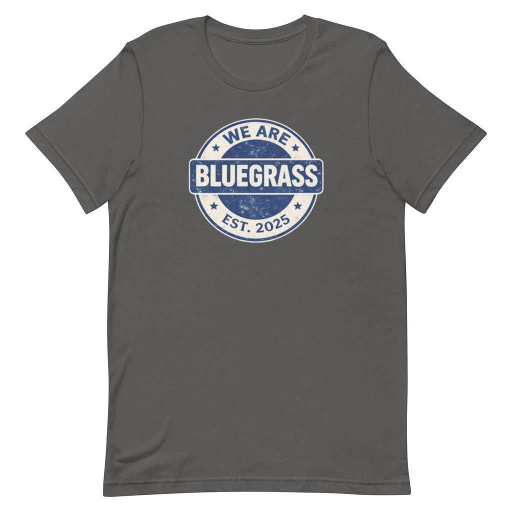 Kentucky Bluegrass Heritage Badge T-Shirt | Vintage Script Design | Classic - Bluegrass Elite Apparel LLC