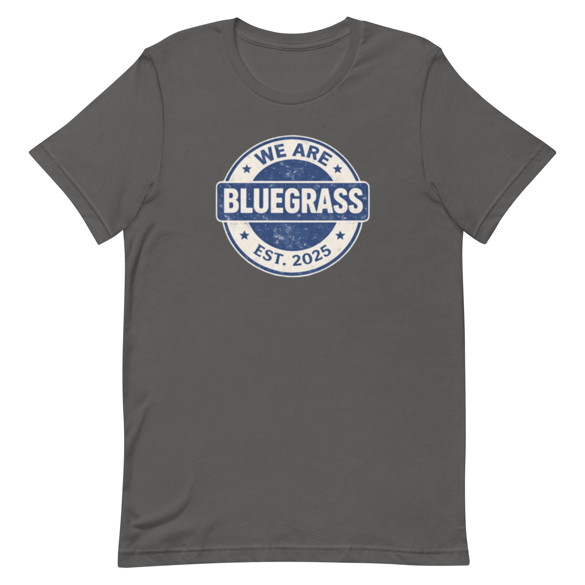 Kentucky Bluegrass Heritage Badge T-Shirt | Vintage Script Design | Classic - Bluegrass Elite Apparel LLC