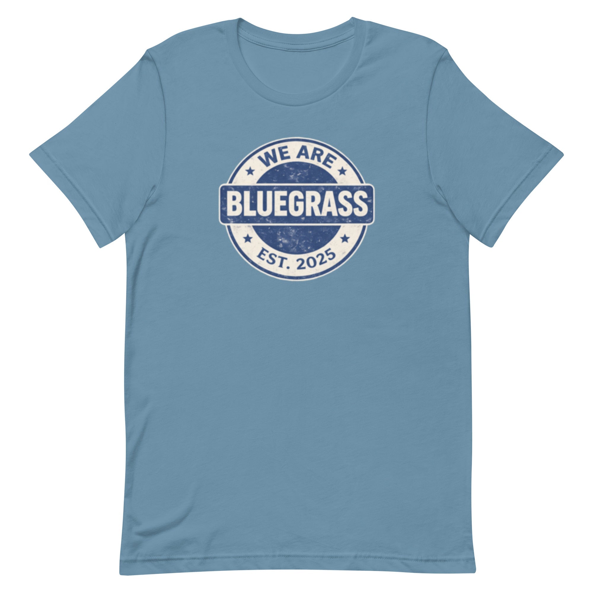 Kentucky Bluegrass Heritage Badge T-Shirt | Vintage Script Design | Classic - Bluegrass Elite Apparel LLC
