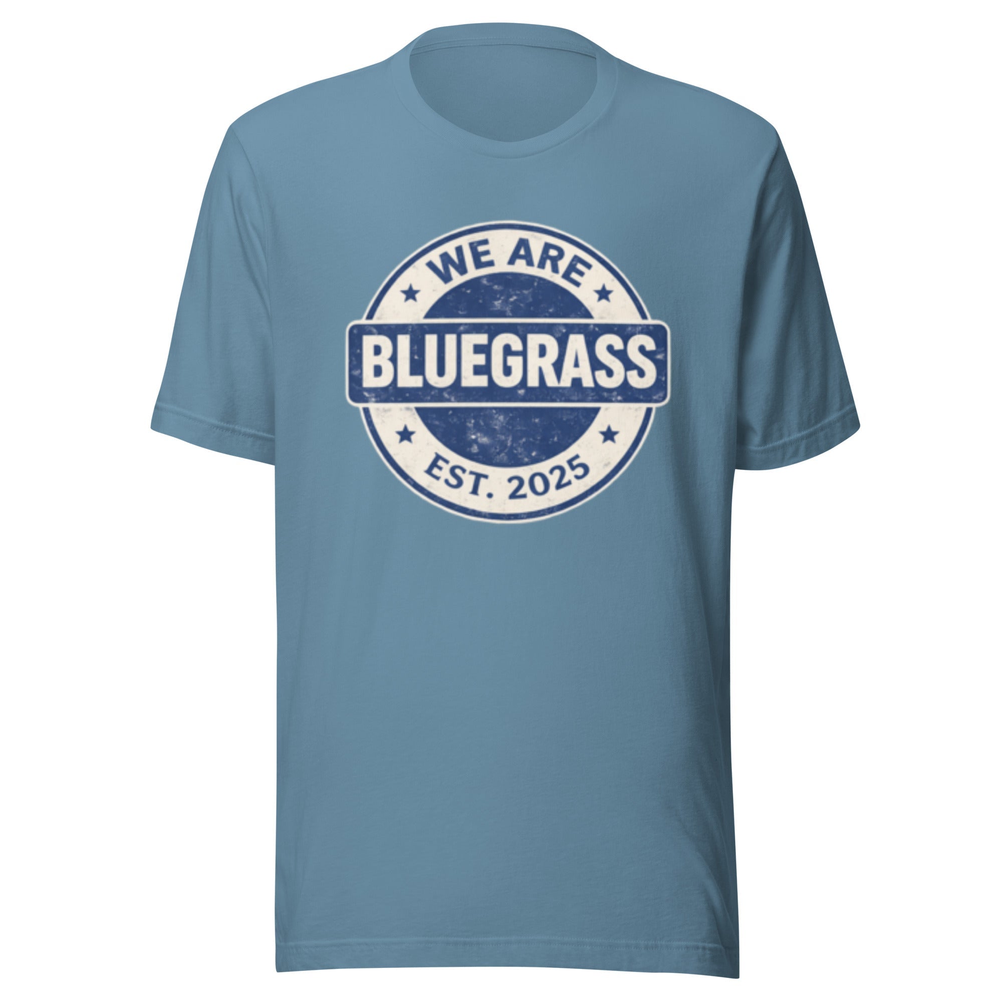 Kentucky Bluegrass Heritage Badge T-Shirt | Vintage Script Design | Classic - Bluegrass Elite Apparel LLC