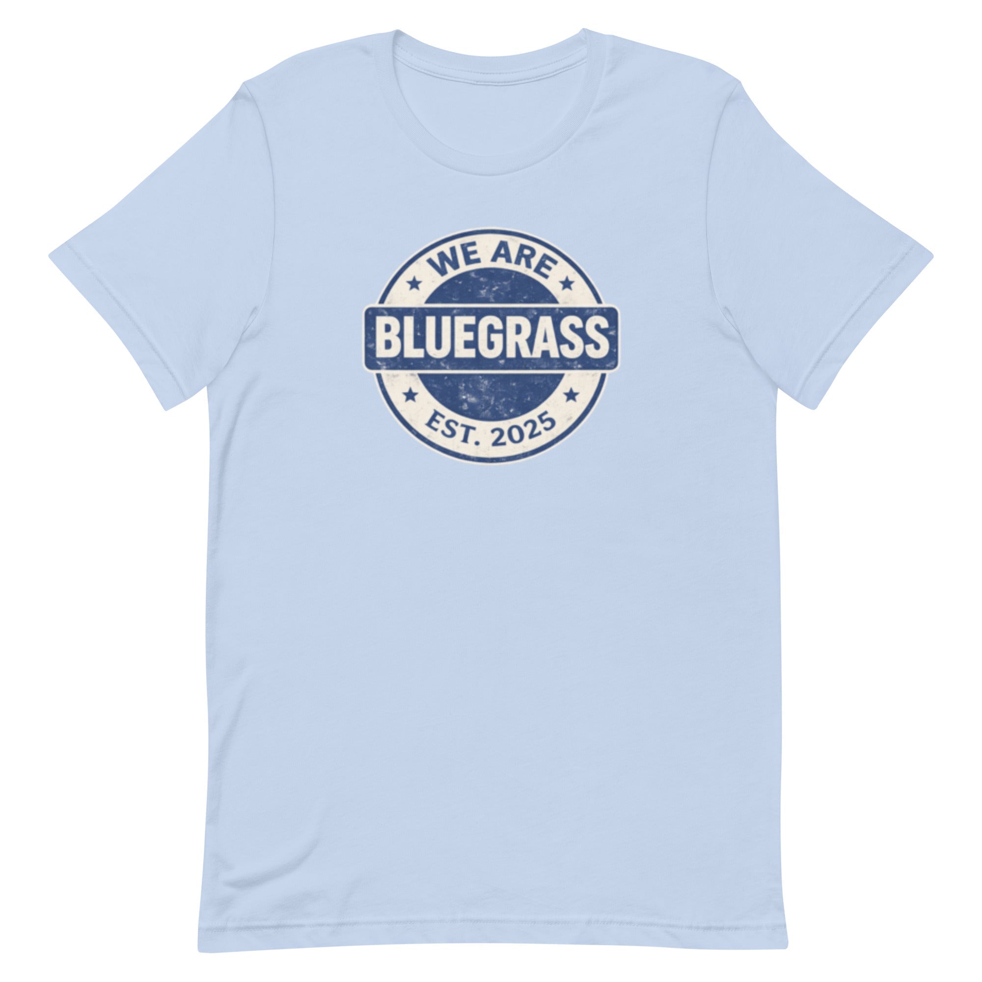 Kentucky Bluegrass Heritage Badge T-Shirt | Vintage Script Design | Classic - Bluegrass Elite Apparel LLC