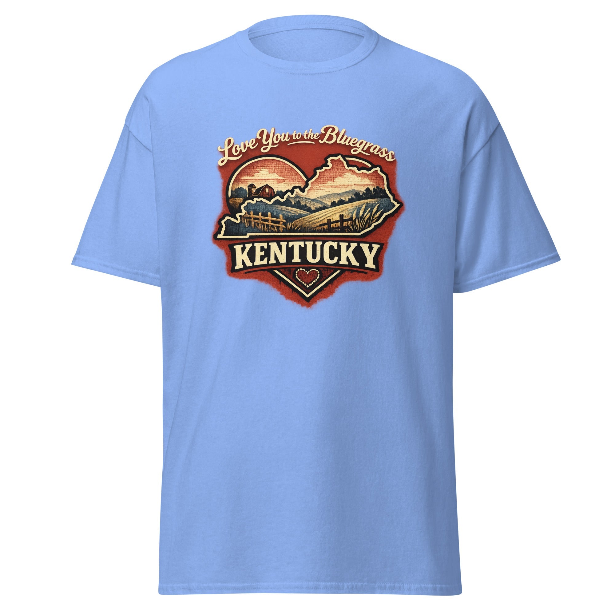 Kentucky Bluegrass T-Shirt | Love You to the Bluegrass Design | Basic - Bluegrass Elite Apparel LLC