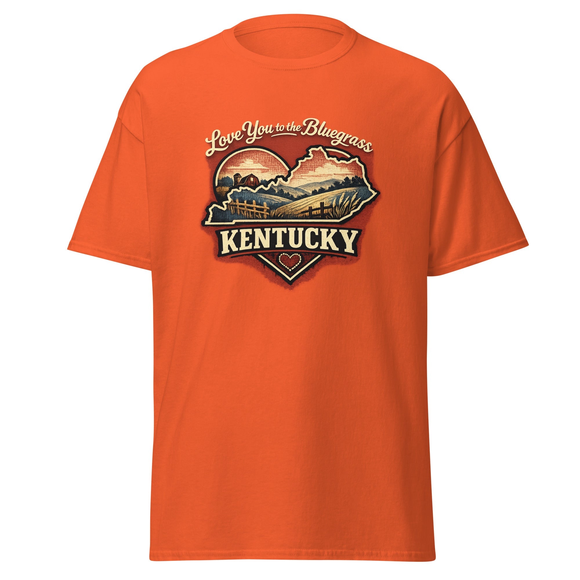 Kentucky Bluegrass T-Shirt | Love You to the Bluegrass Design | Basic - Bluegrass Elite Apparel LLC