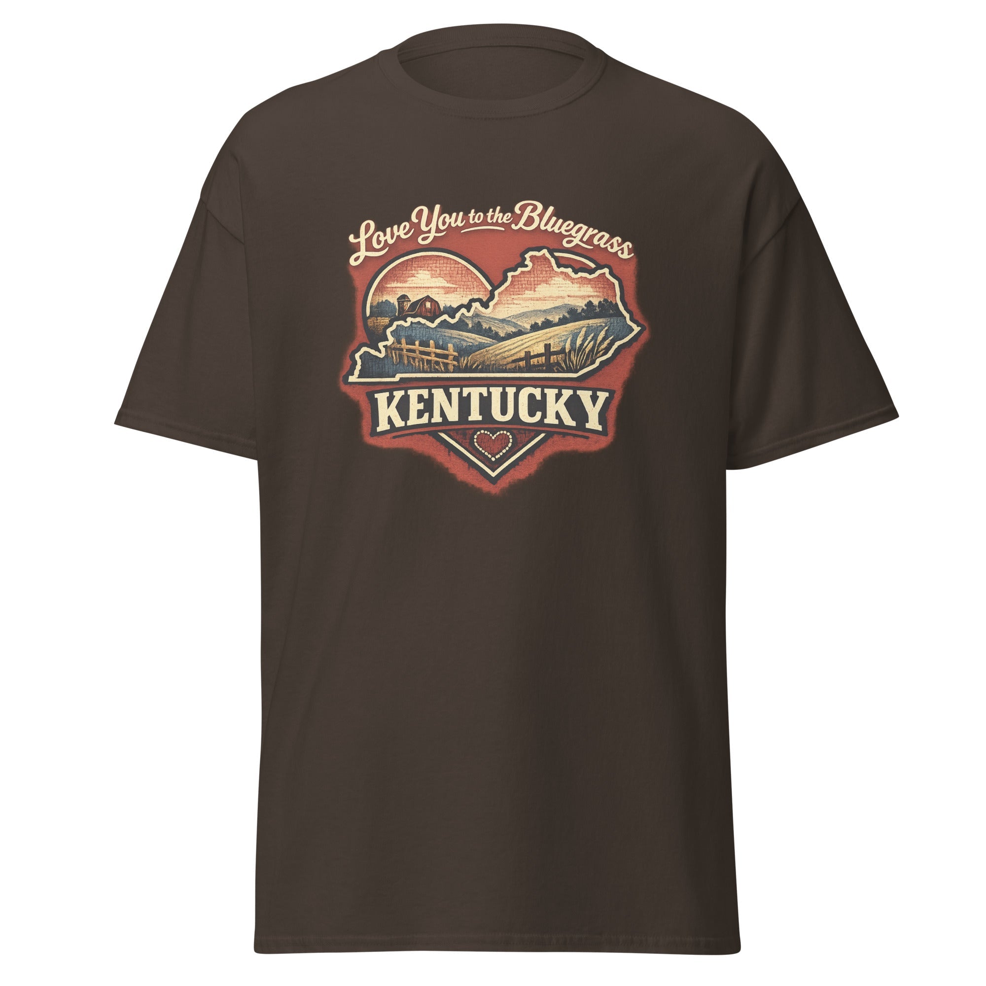 Kentucky Bluegrass T-Shirt | Love You to the Bluegrass Design | Basic - Bluegrass Elite Apparel LLC