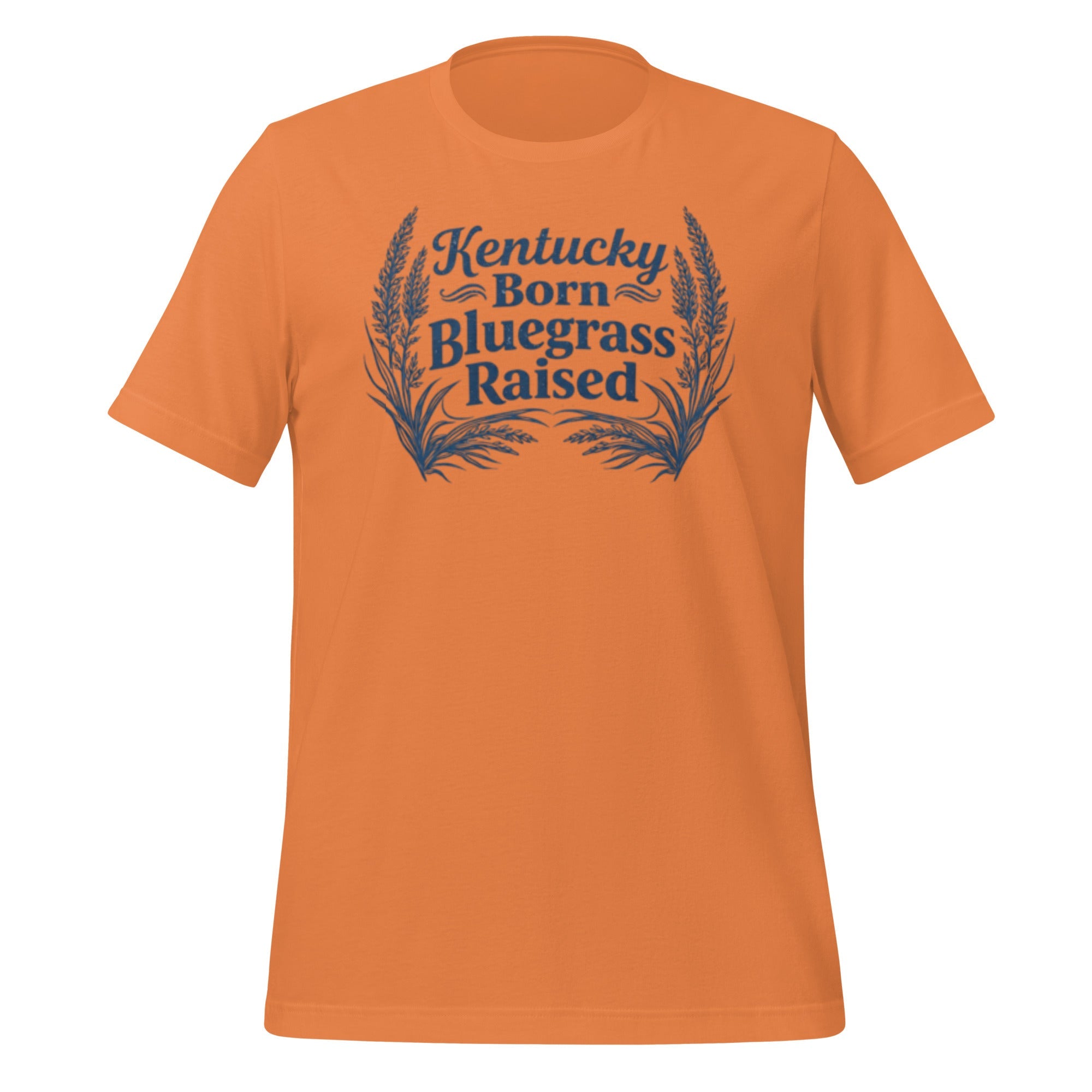 Kentucky Born, Bluegrass Raised T-Shirt | Hand - Drawn Grass Design | Classic Cotton - Bluegrass Elite Apparel LLC
