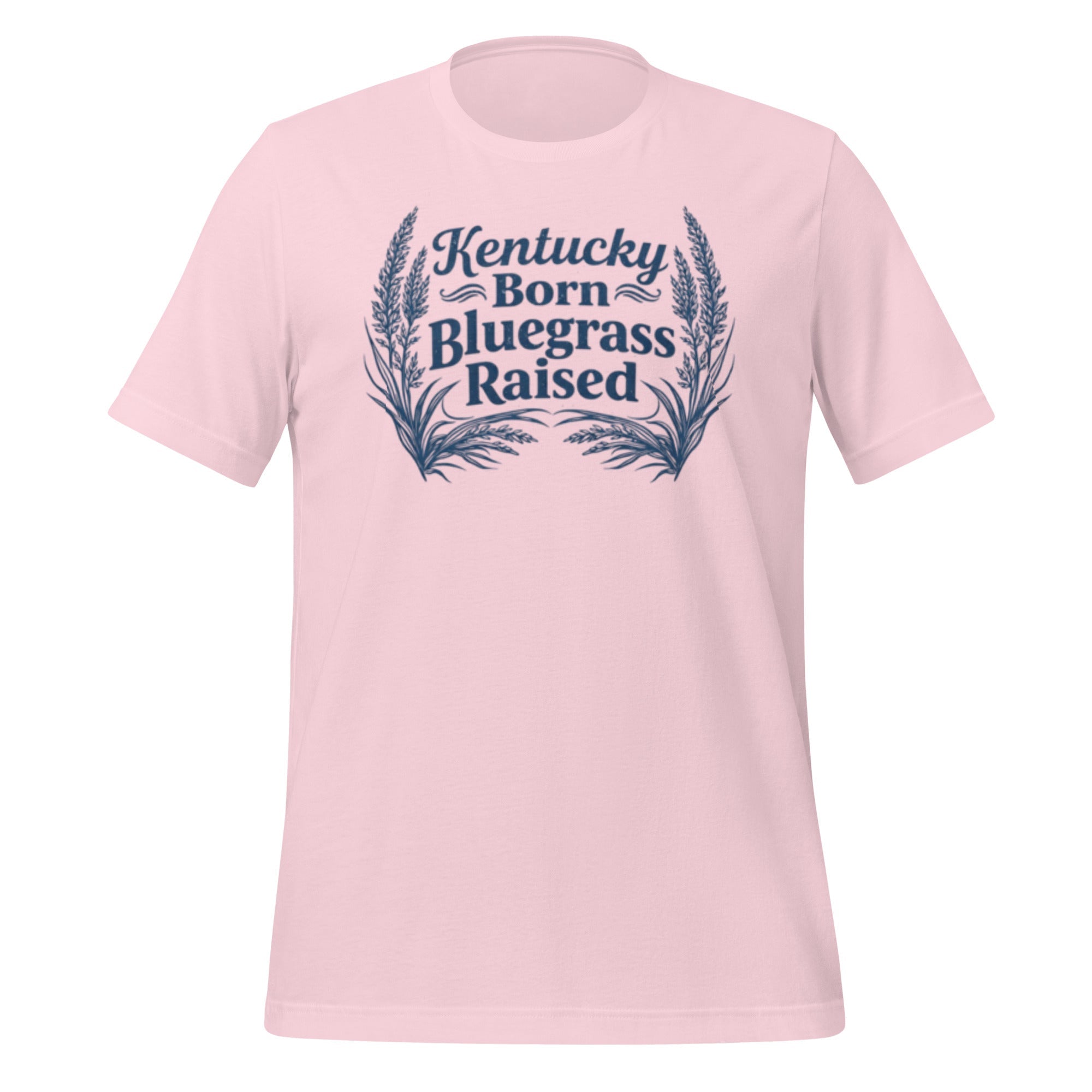 Kentucky Born, Bluegrass Raised T-Shirt | Hand - Drawn Grass Design | Classic Cotton - Bluegrass Elite Apparel LLC