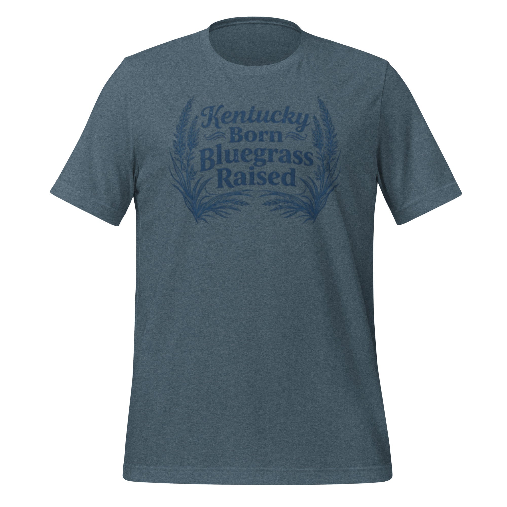 Kentucky Born, Bluegrass Raised T-Shirt | Hand - Drawn Grass Design | Classic Cotton - Bluegrass Elite Apparel LLC