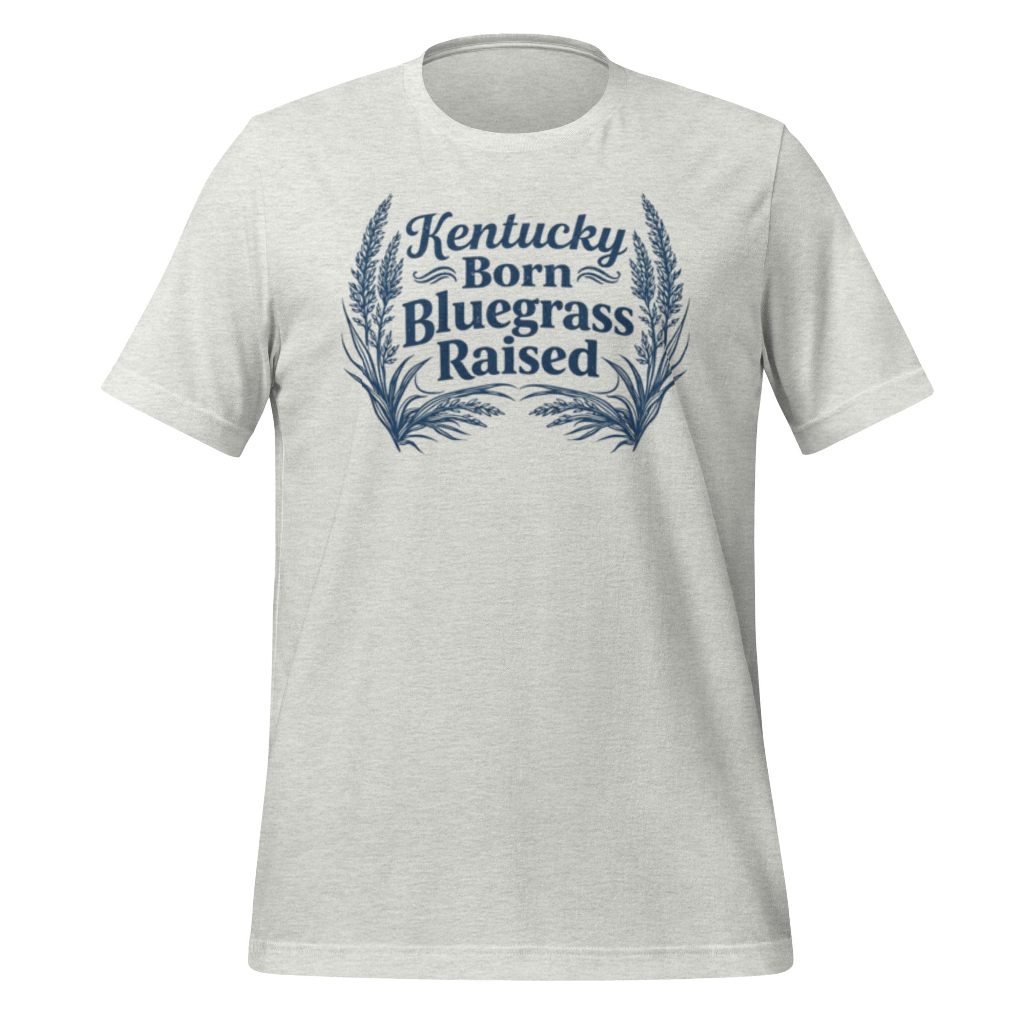 Kentucky Born, Bluegrass Raised T-Shirt | Hand - Drawn Grass Design | Classic Cotton - Bluegrass Elite Apparel LLC