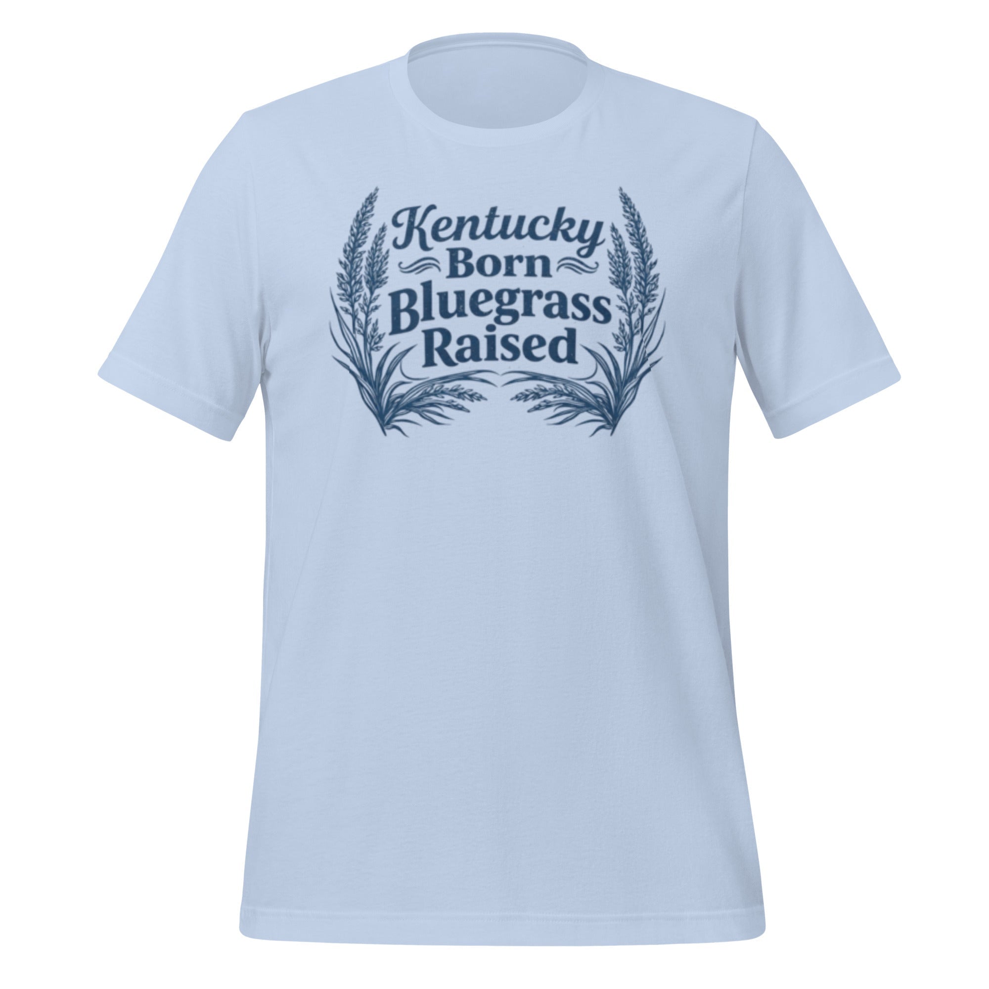 Kentucky Born, Bluegrass Raised T-Shirt | Hand - Drawn Grass Design | Classic Cotton - Bluegrass Elite Apparel LLC
