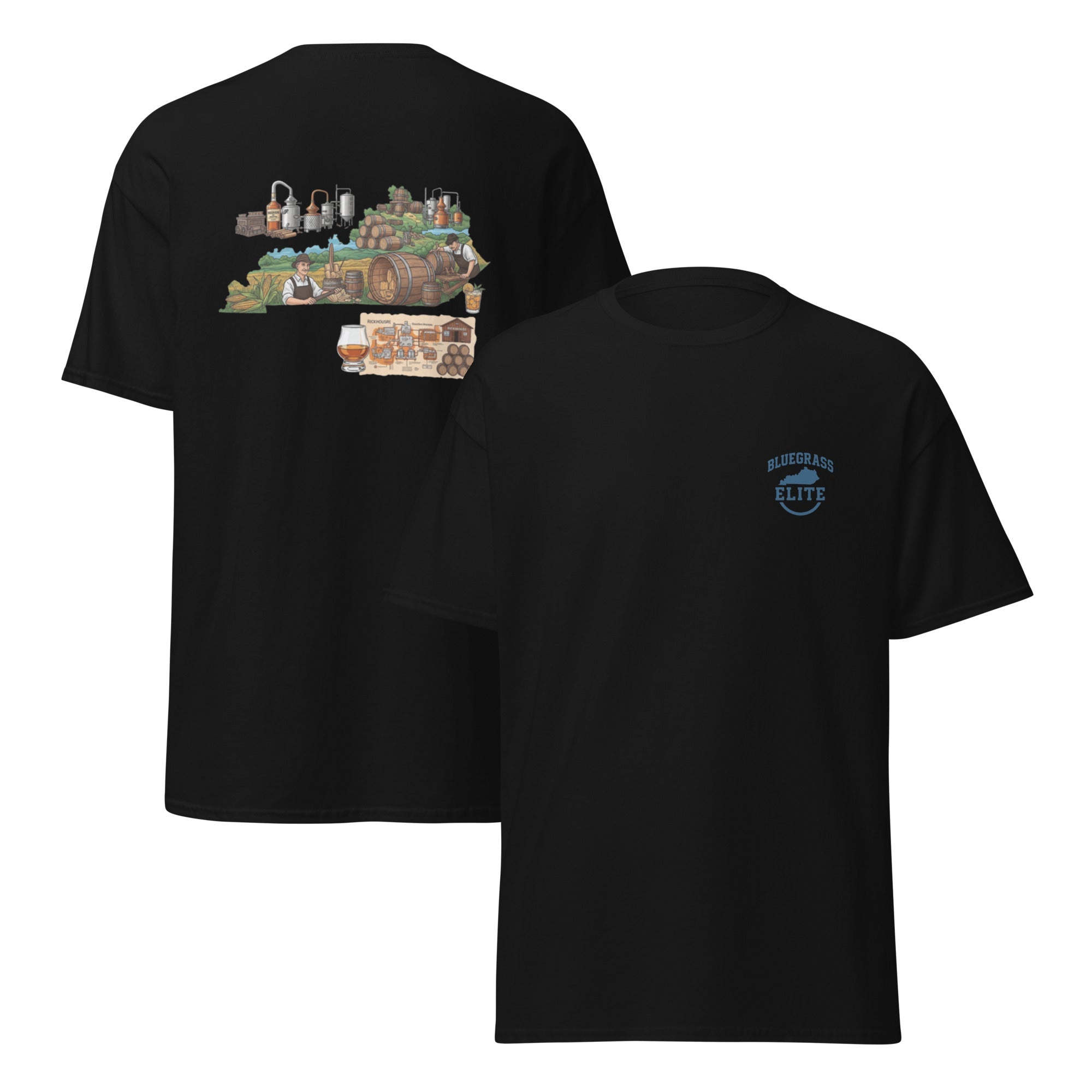 Kentucky Bourbon Classic Tee – Raise a Glass. Wear the Legacy. - Bluegrass Elite Apparel LLC