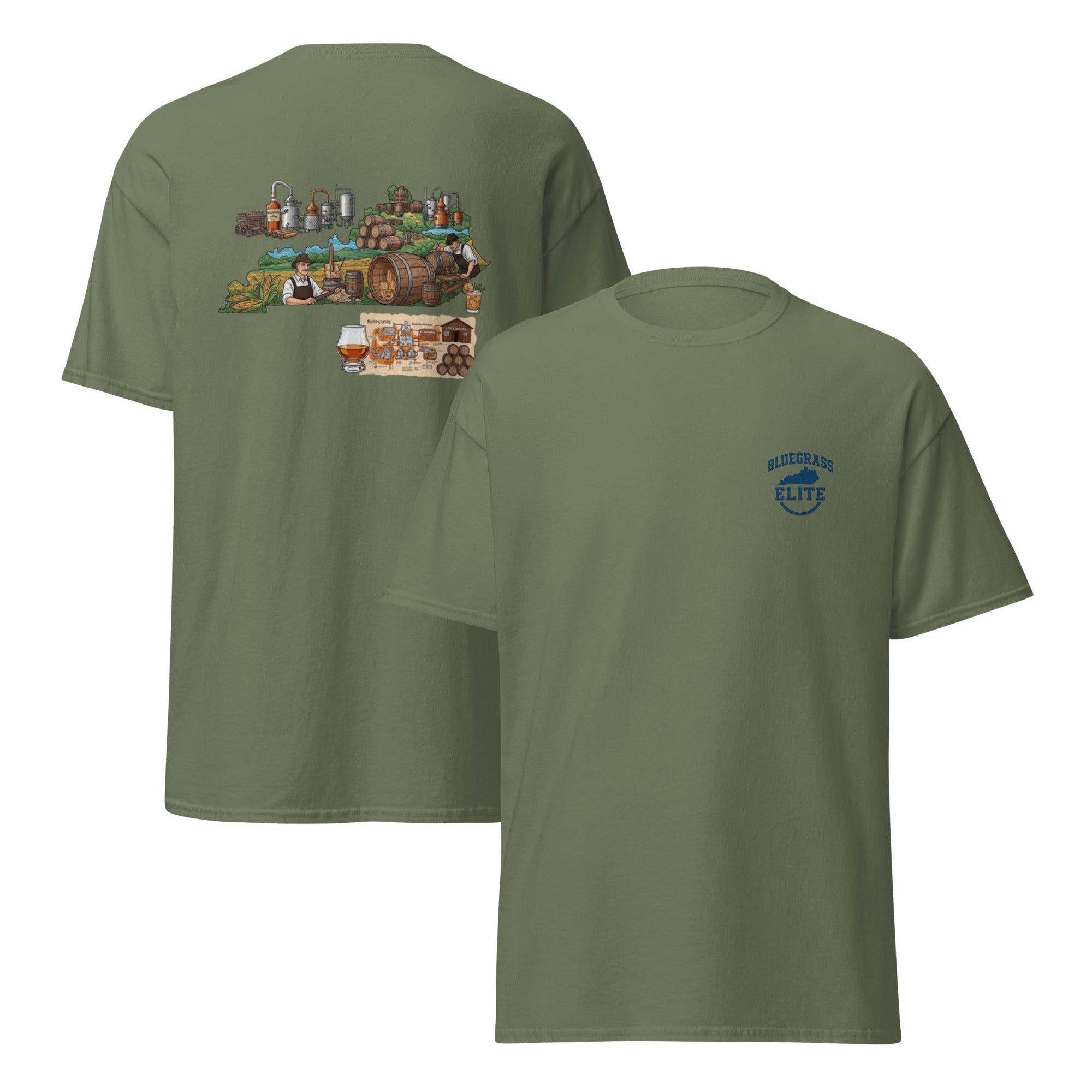 Kentucky Bourbon Classic Tee – Raise a Glass. Wear the Legacy. - Bluegrass Elite Apparel LLC
