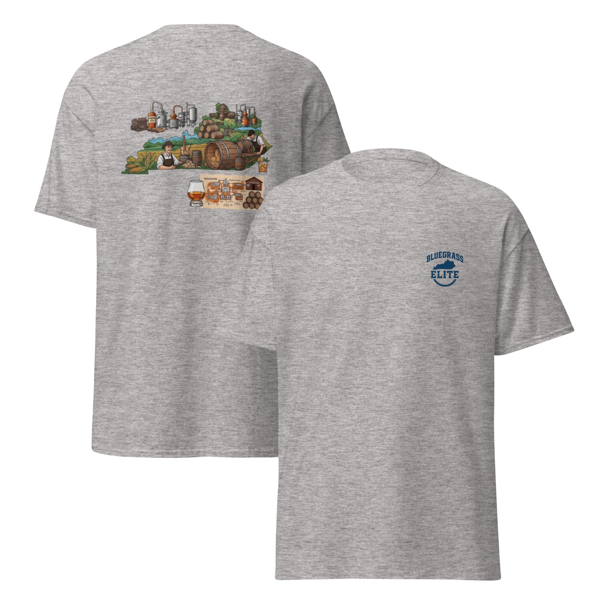 Kentucky Bourbon Classic Tee – Raise a Glass. Wear the Legacy. - Bluegrass Elite Apparel LLC