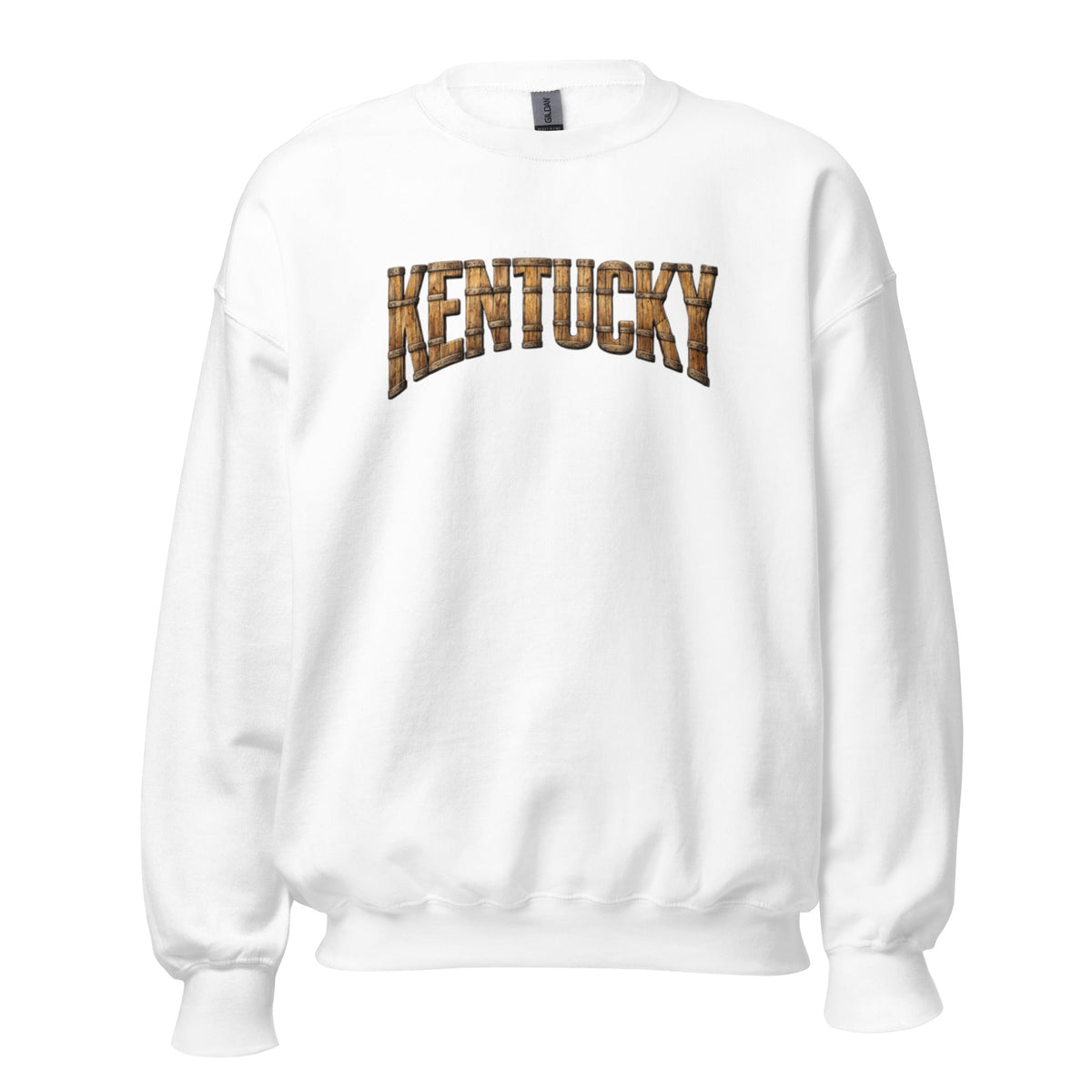 Kentucky Bourbon Sweatshirt | Barrel Text Design | Cozy Fit - Bluegrass Elite Apparel LLC