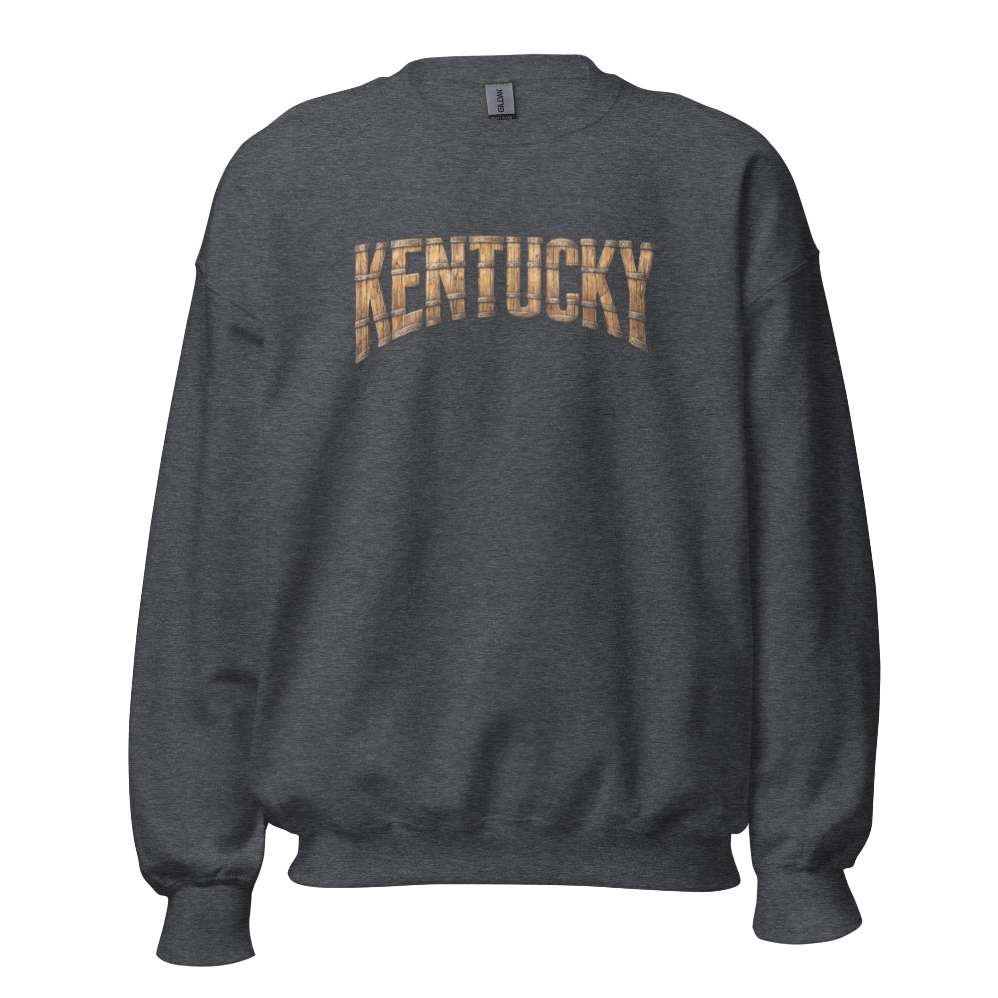 Kentucky Bourbon Sweatshirt | Barrel Text Design | Cozy Fit - Bluegrass Elite Apparel LLC