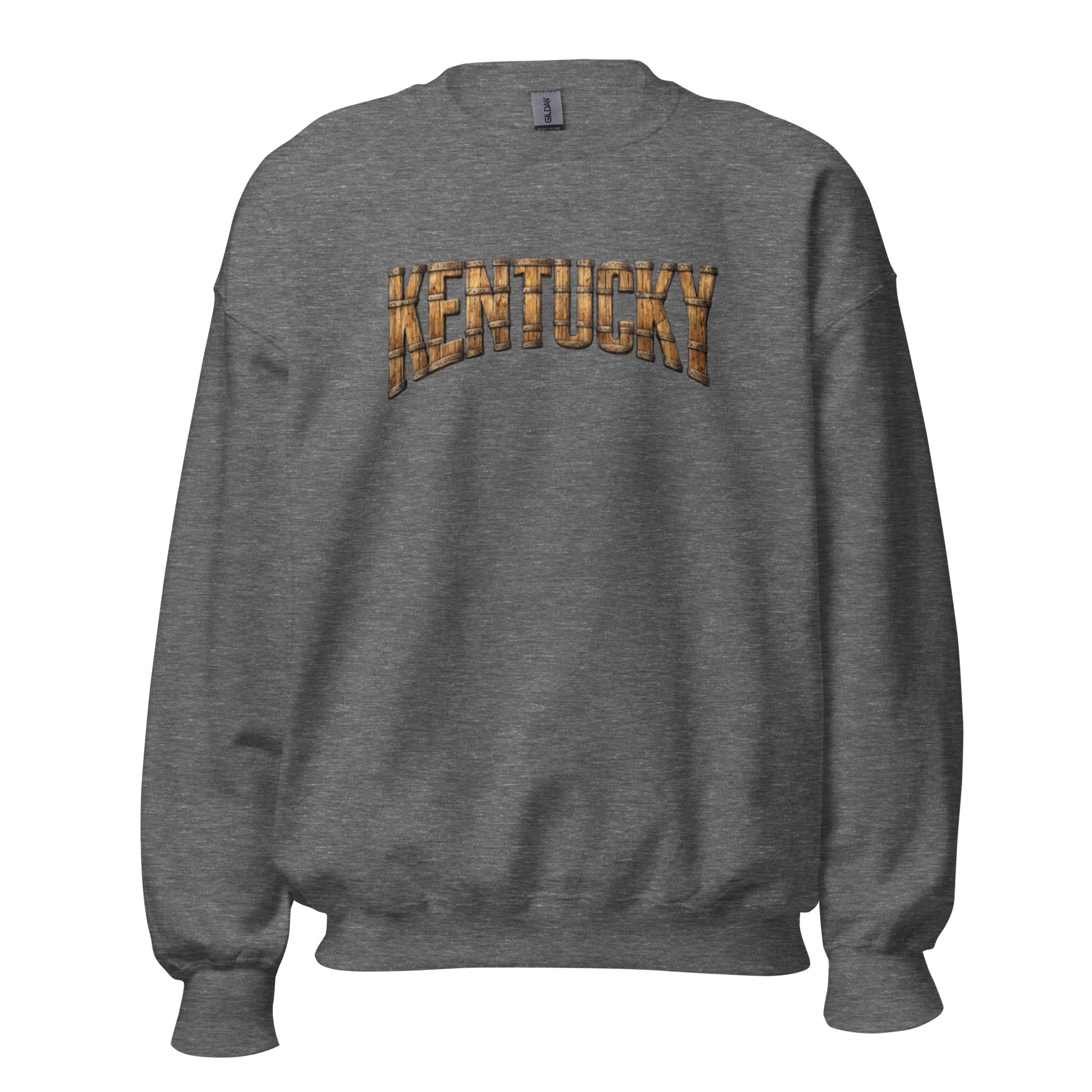 Kentucky Bourbon Sweatshirt | Barrel Text Design | Cozy Fit - Bluegrass Elite Apparel LLC
