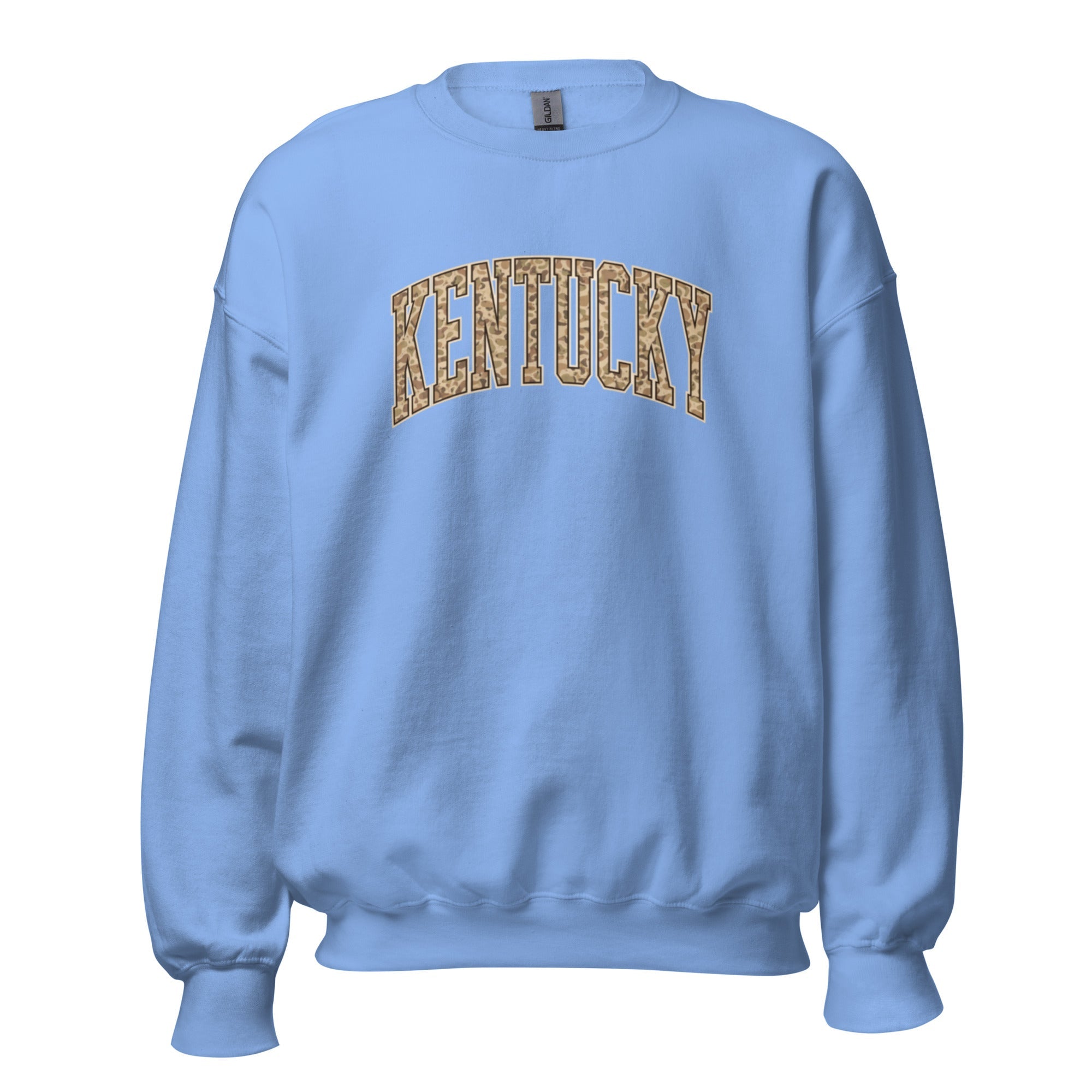 Kentucky Camo Letter Sweatshirt | Arched Bold Design | Unisex Fit - Bluegrass Elite Apparel LLC