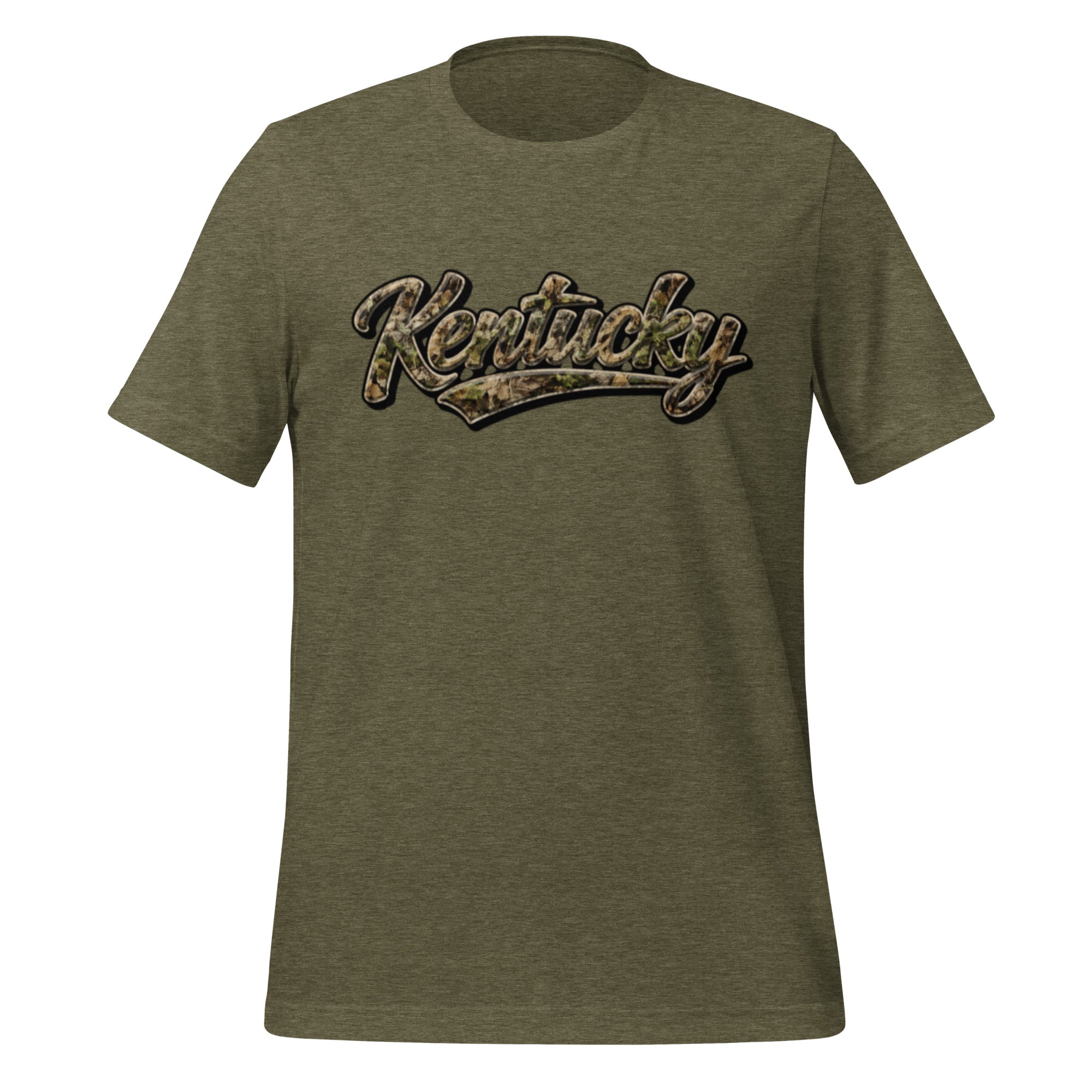 Kentucky Camo Shirt | Outdoor Script Design | Classic Cotton - Bluegrass Elite Apparel LLC