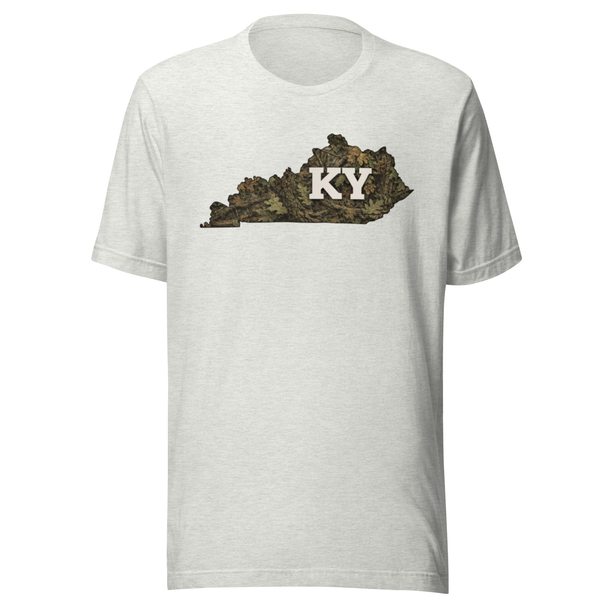 Kentucky Camo State Script Tee | Woodland Heritage Design | Classic Airlume - Bluegrass Elite Apparel LLC