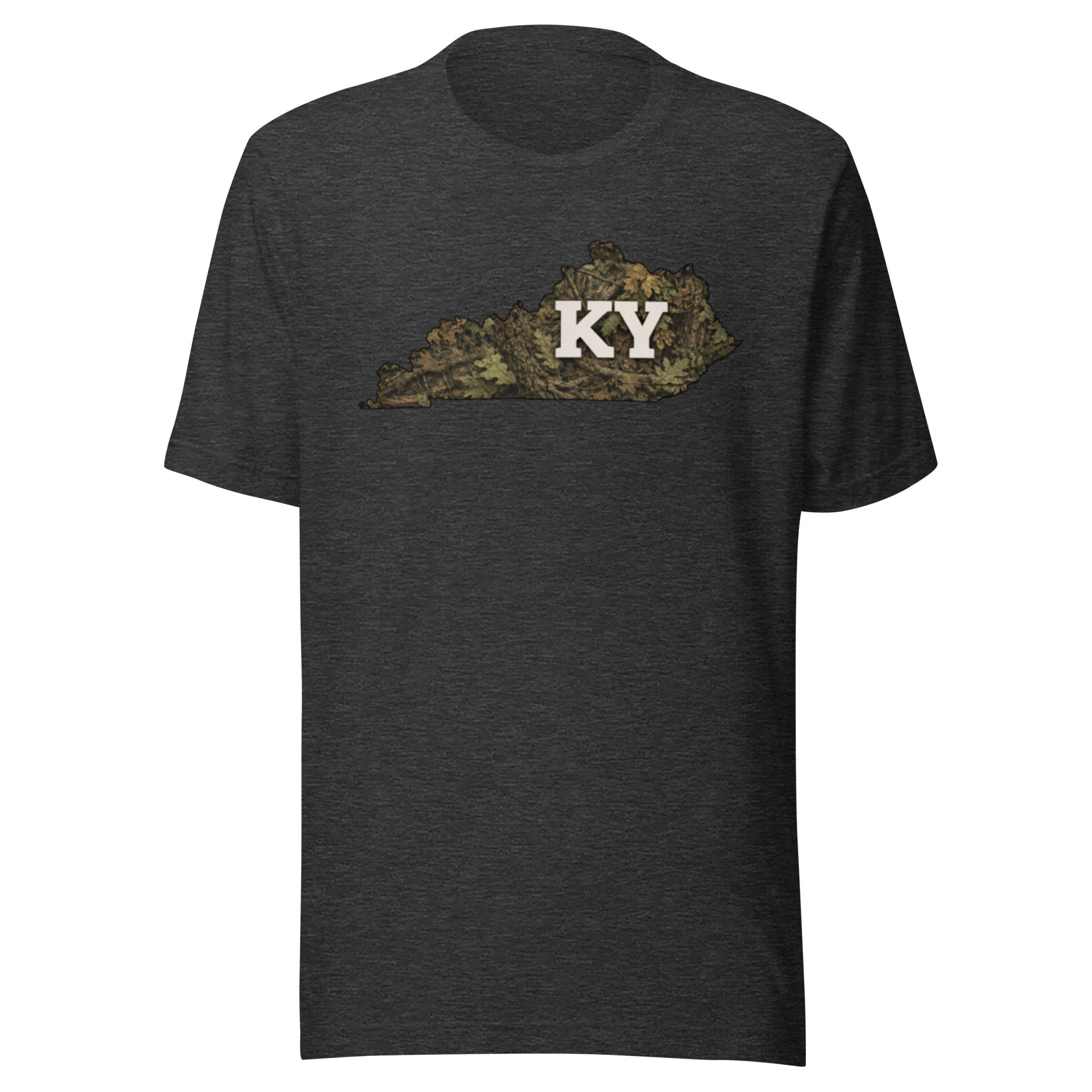 Kentucky Camo State Script Tee | Woodland Heritage Design | Classic Airlume - Bluegrass Elite Apparel LLC