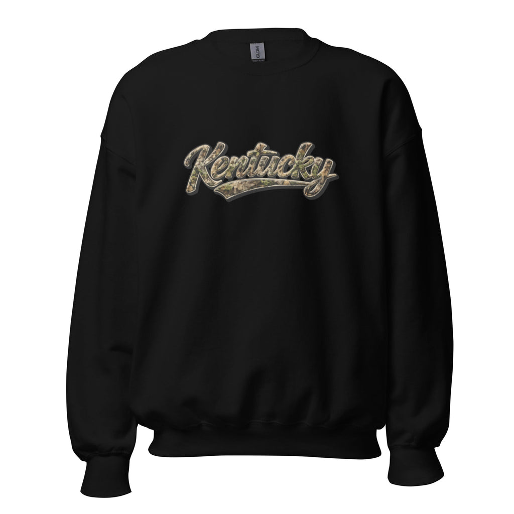 Kentucky Camo Sweatshirt | Outdoor Script Design | Unisex Fit - Bluegrass Elite Apparel LLC