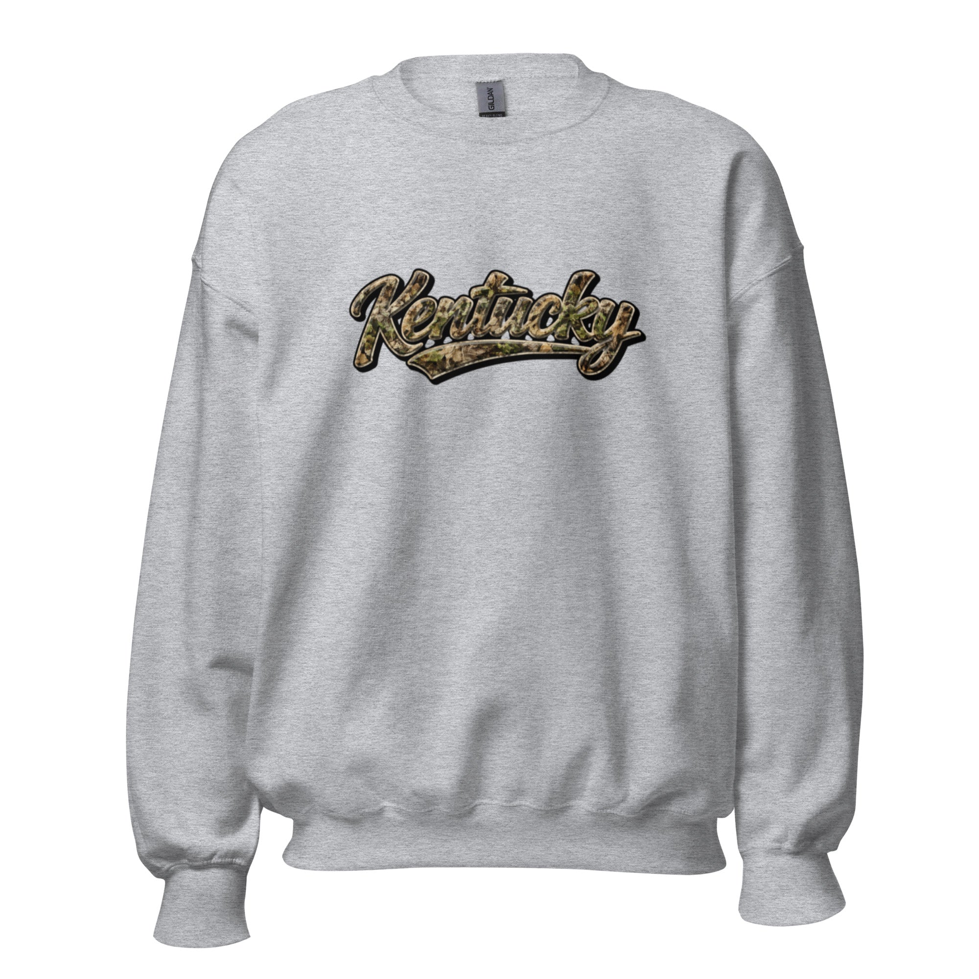 Kentucky Camo Sweatshirt | Outdoor Script Design | Unisex Fit - Bluegrass Elite Apparel LLC