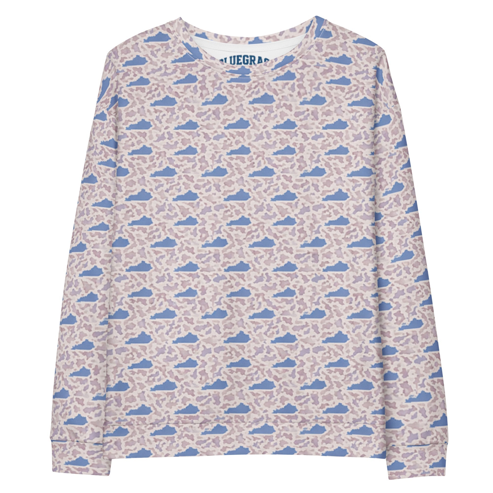 Kentucky Camo Sweatshirt | State Map Pattern | Unisex Cotton - Bluegrass Elite Apparel LLC