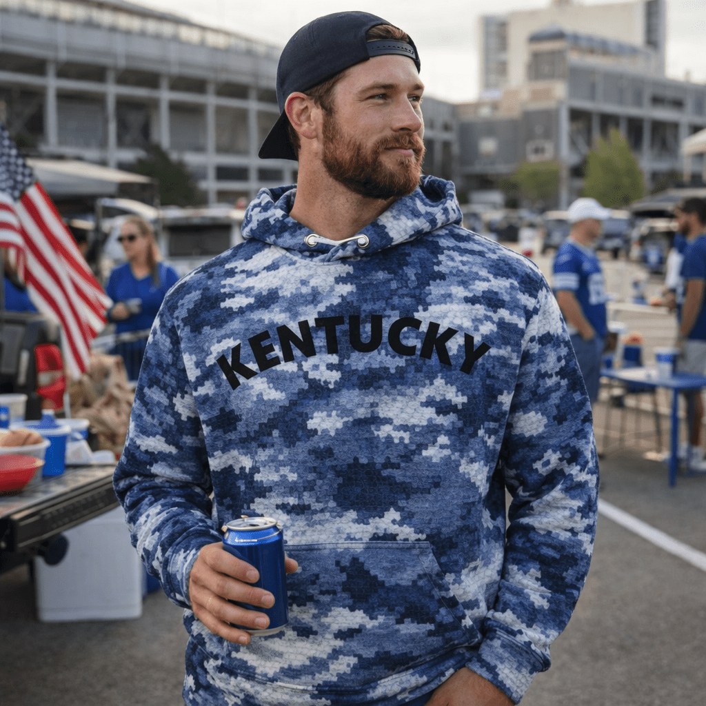 Kentucky Camo Unisex Hoodie | Bluegrass Digital Camo | Premium Fleece - Bluegrass Elite Apparel LLC