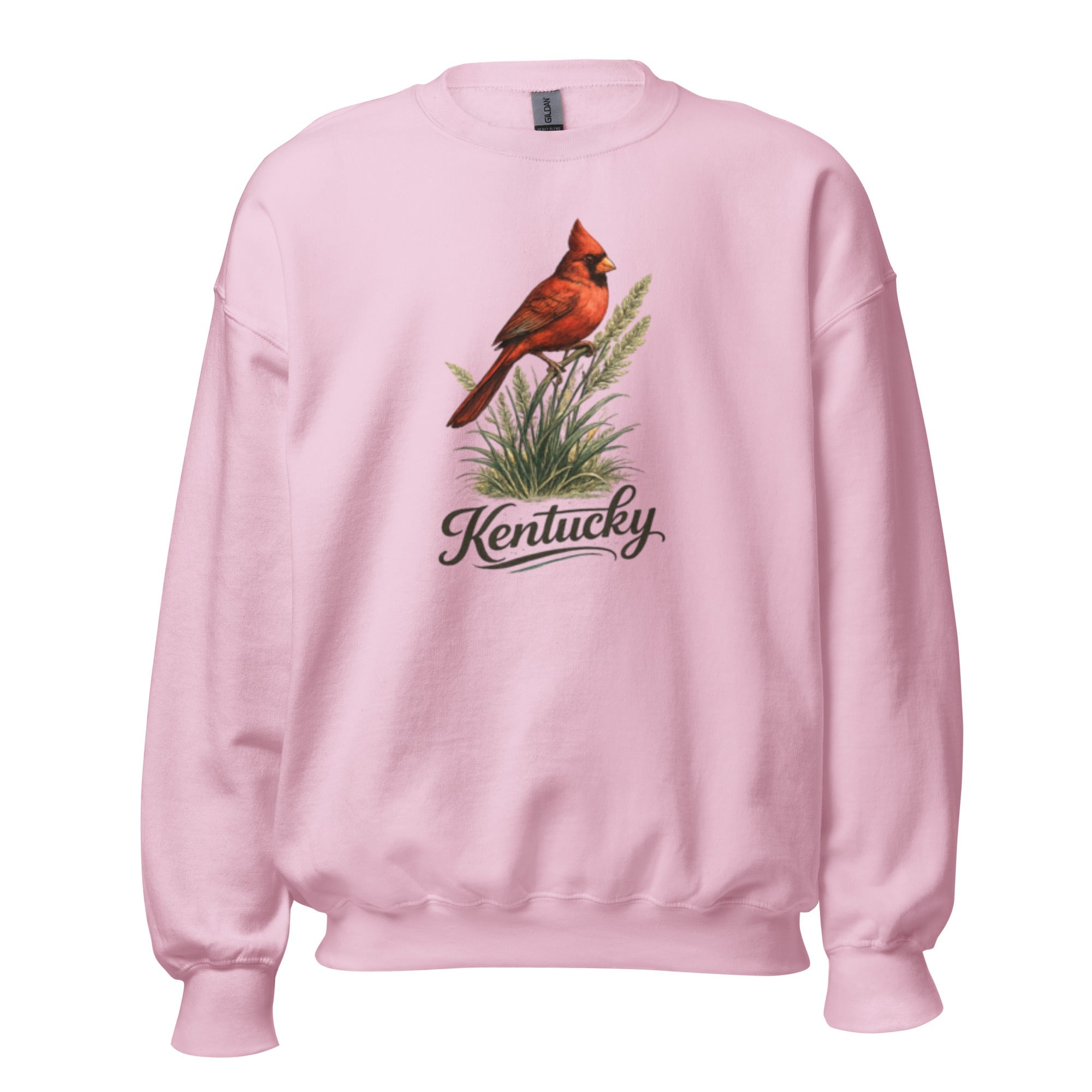 Kentucky Cardinal State Bird Sweatshirt | Bluegrass Perch Design | Unisex Pullover - Bluegrass Elite Apparel LLC