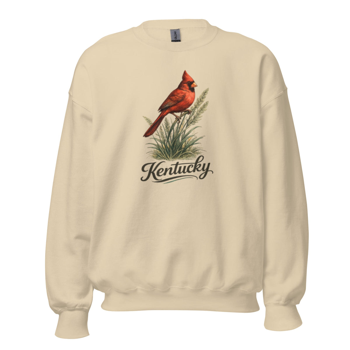 Kentucky Cardinal State Bird Sweatshirt | Bluegrass Perch Design | Unisex Pullover - Bluegrass Elite Apparel LLC