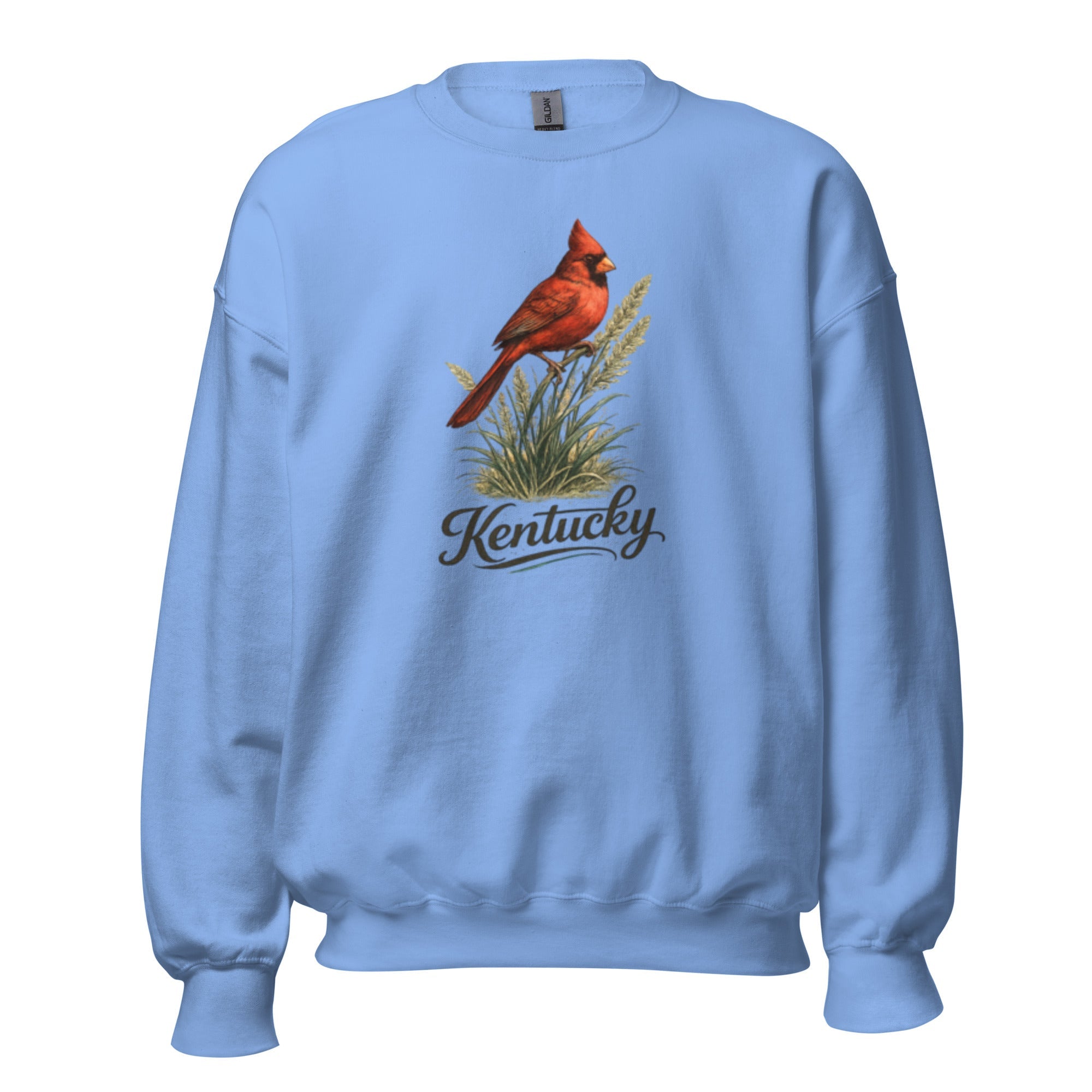 Kentucky Cardinal State Bird Sweatshirt | Bluegrass Perch Design | Unisex Pullover - Bluegrass Elite Apparel LLC