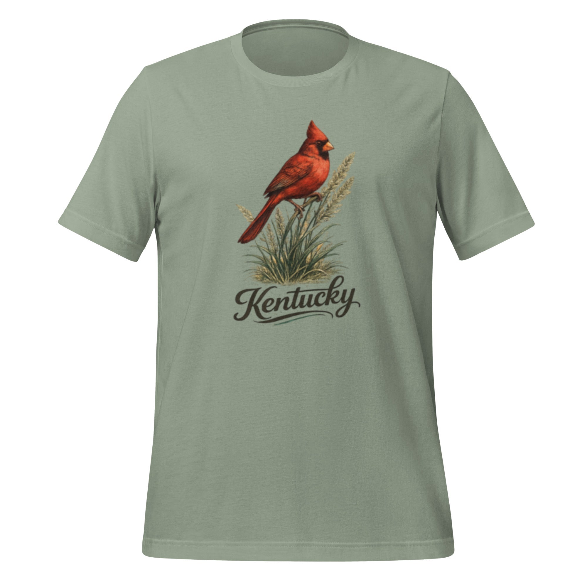 Kentucky Cardinal State Bird T-Shirt | Bluegrass Perch Design | Classic Cotton - Bluegrass Elite Apparel LLC