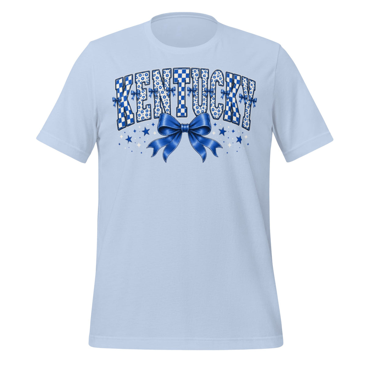Kentucky Checker Bow Classic Tee - Bluegrass Elite Apparel LLC