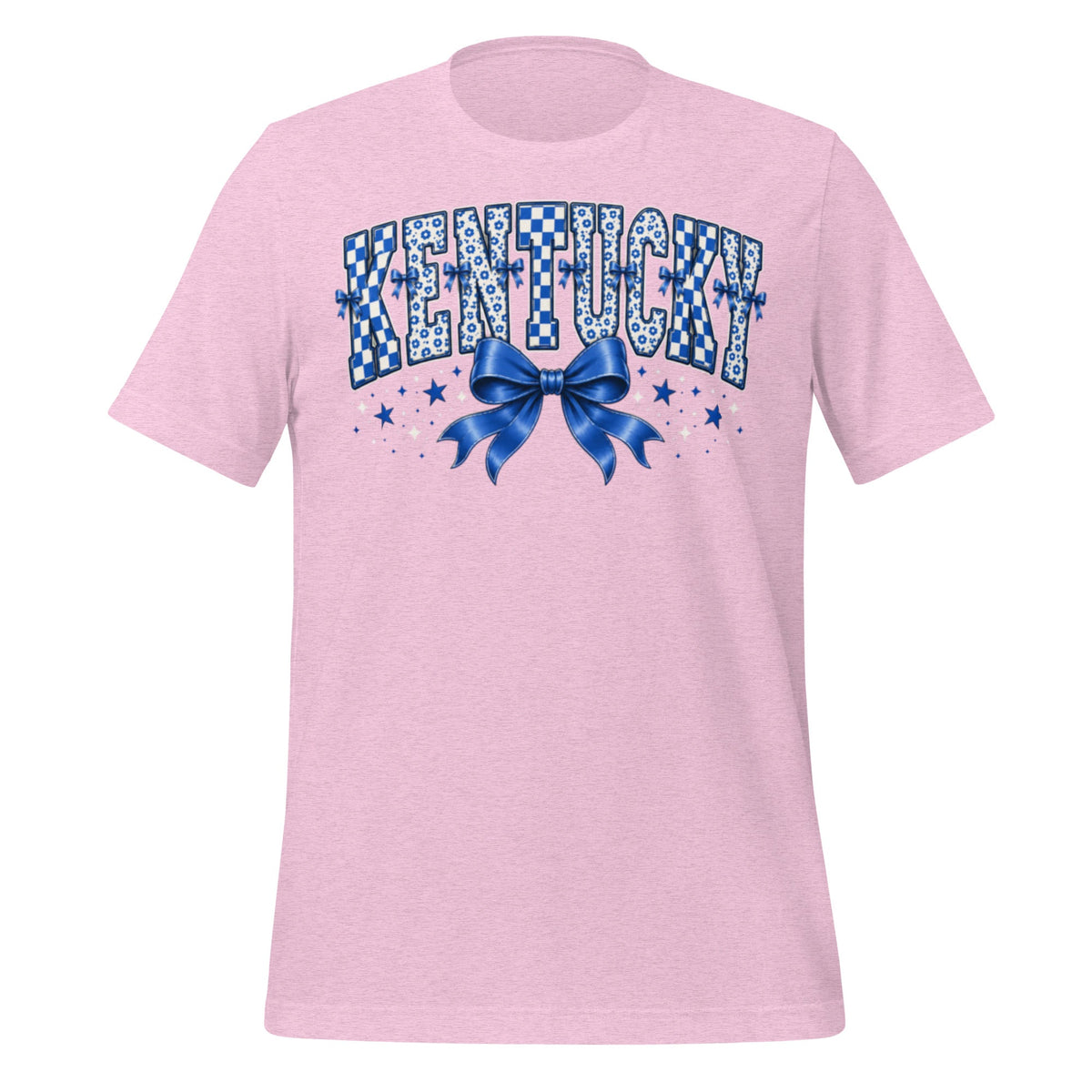 Kentucky Checker Bow Classic Tee - Bluegrass Elite Apparel LLC