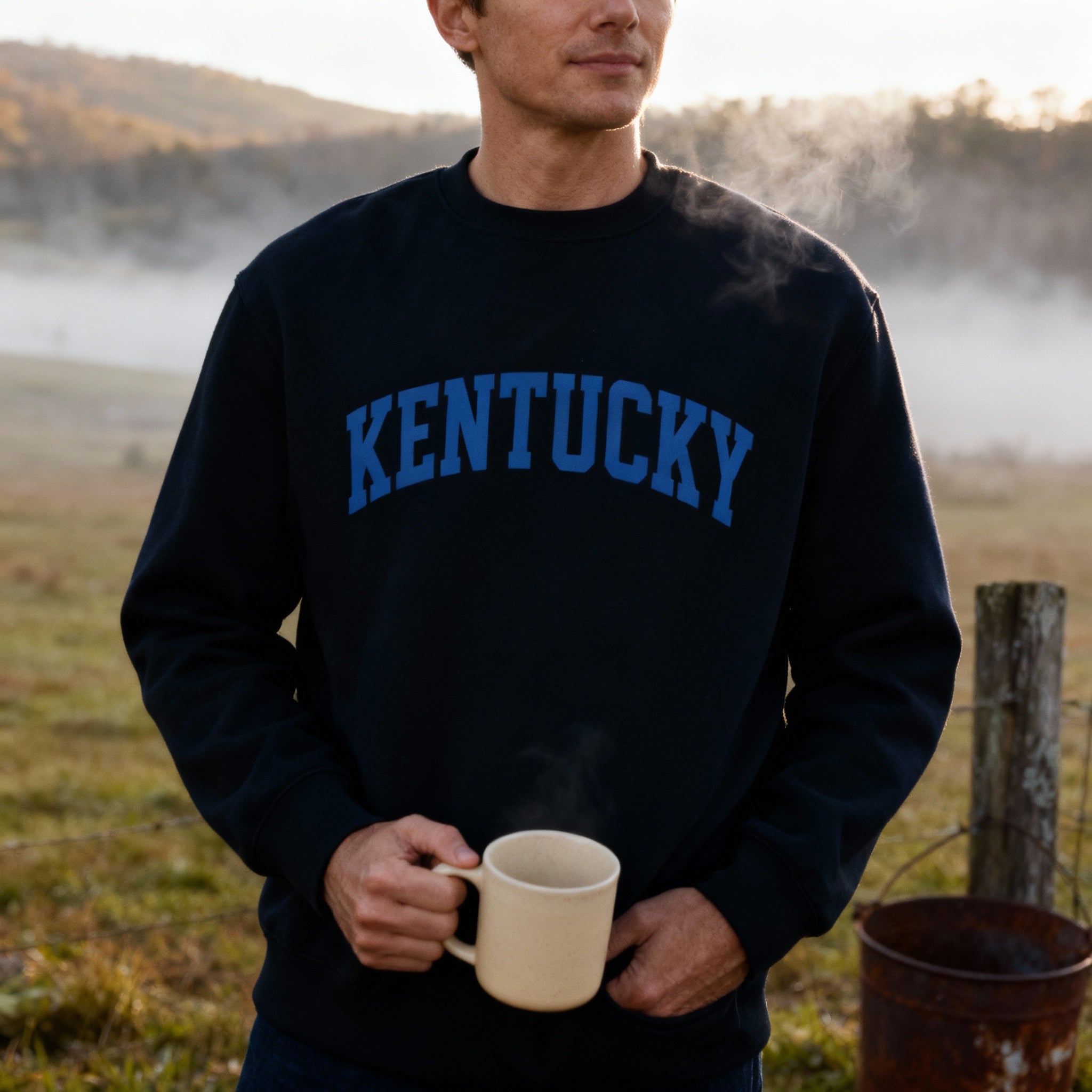 Kentucky Classic Oversized Heavyweight Sweatshirt – Vintage Kentucky Pullover - Bluegrass Elite Apparel LLC