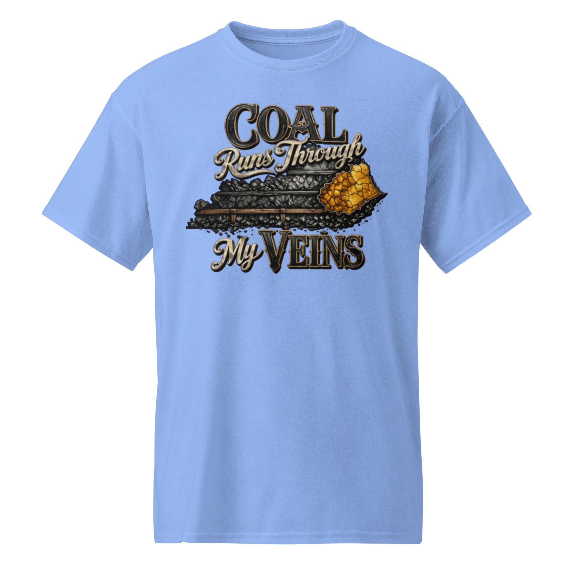 Kentucky Coal Heritage Graphic T-Shirt | Veins Statement Design | Basic - Bluegrass Elite Apparel LLC