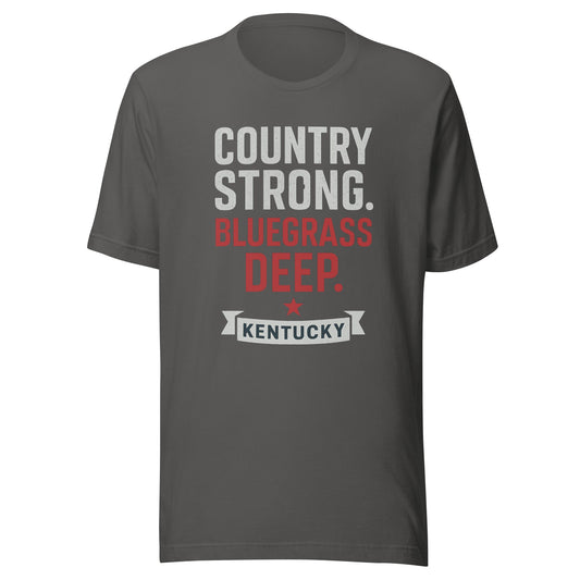 Kentucky Country Strong Tee | Bluegrass Deep Roots | Classic - Bluegrass Elite Apparel LLC